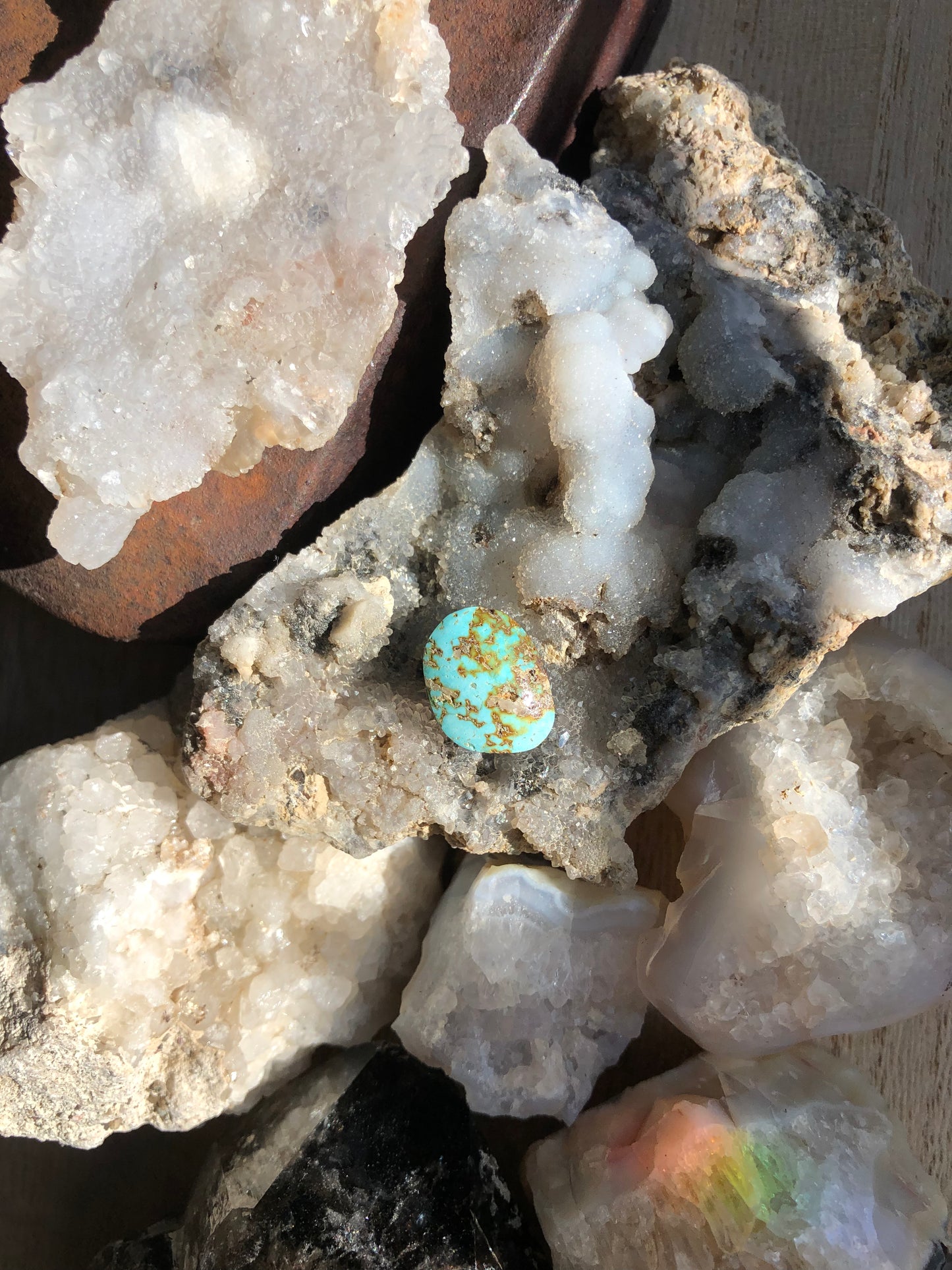 Natural Turquoise Cabochon - Silver Fox Mine