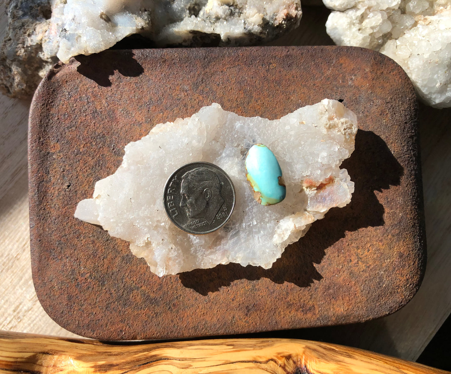 Natural Turquoise Cabochon - Silver Fox Mine