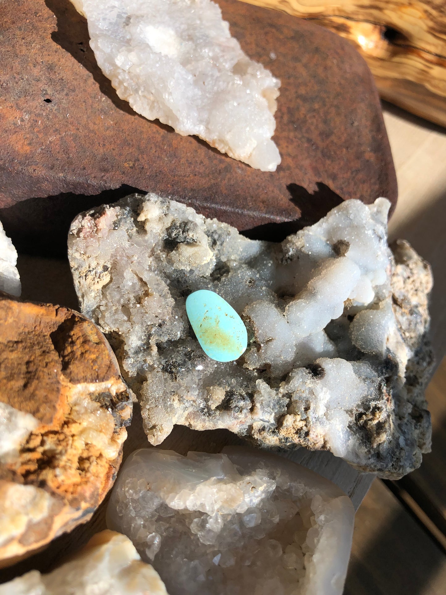 Natural Turquoise Cabochon - Silver Fox Mine