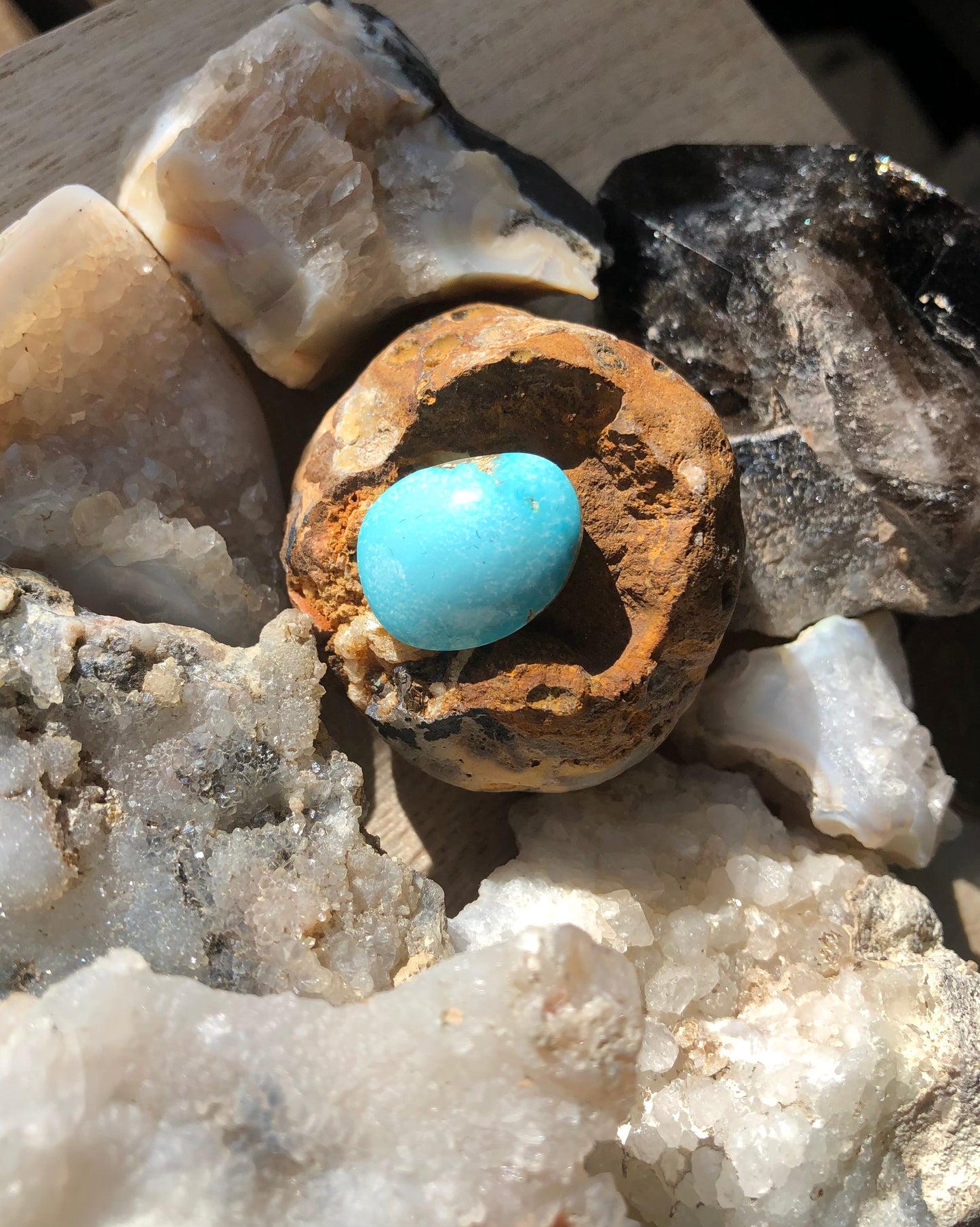 Natural Turquoise Cabochon - Silver Fox Mine