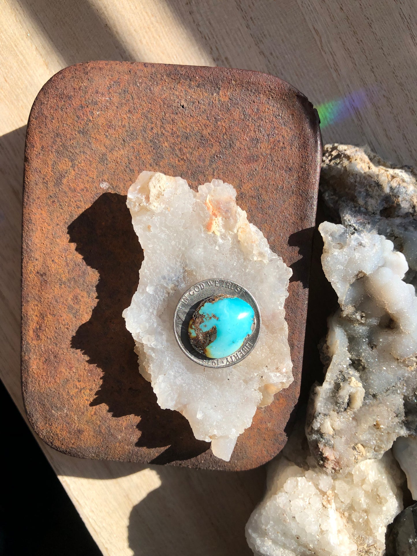 Natural Turquoise Cabochon - Silver Fox Mine