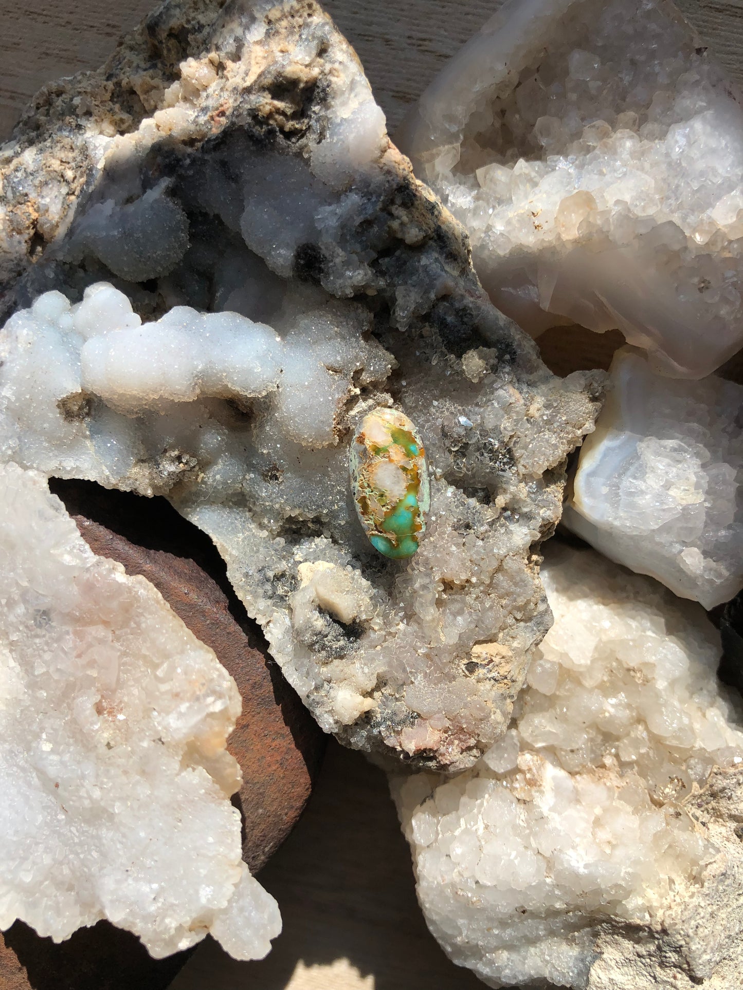 Natural Turquoise Cabochon - Silver Fox Mine