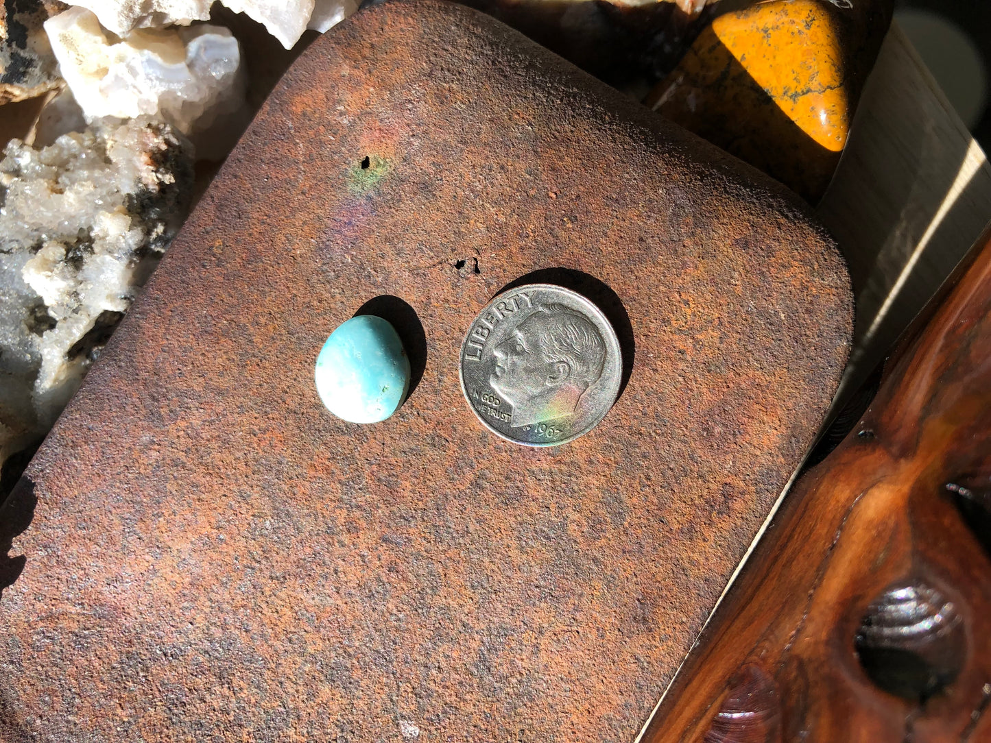 Natural Turquoise Cabochon - Silver Fox Mine