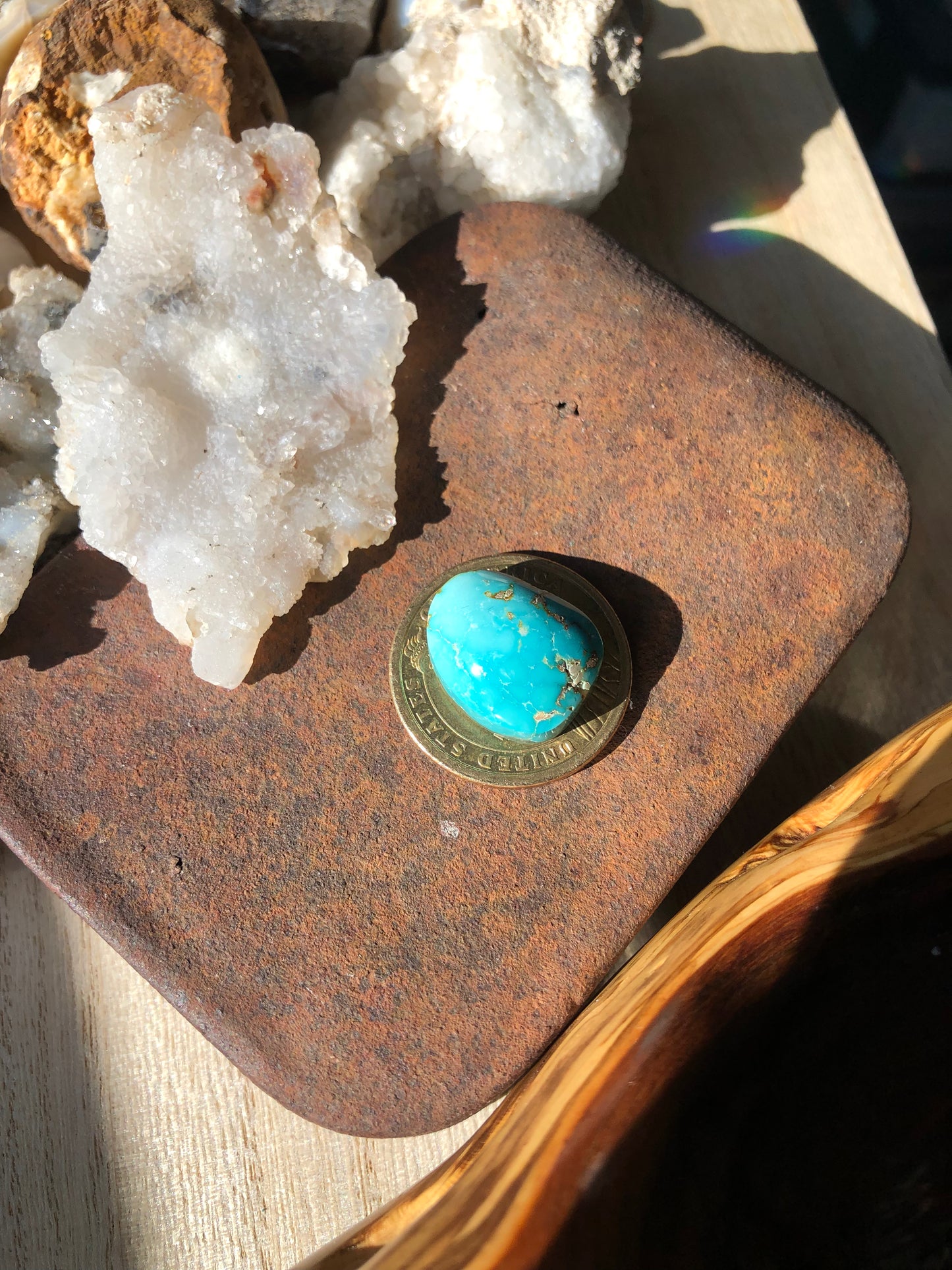 Natural Turquoise Cabochon - Silver Fox Mine