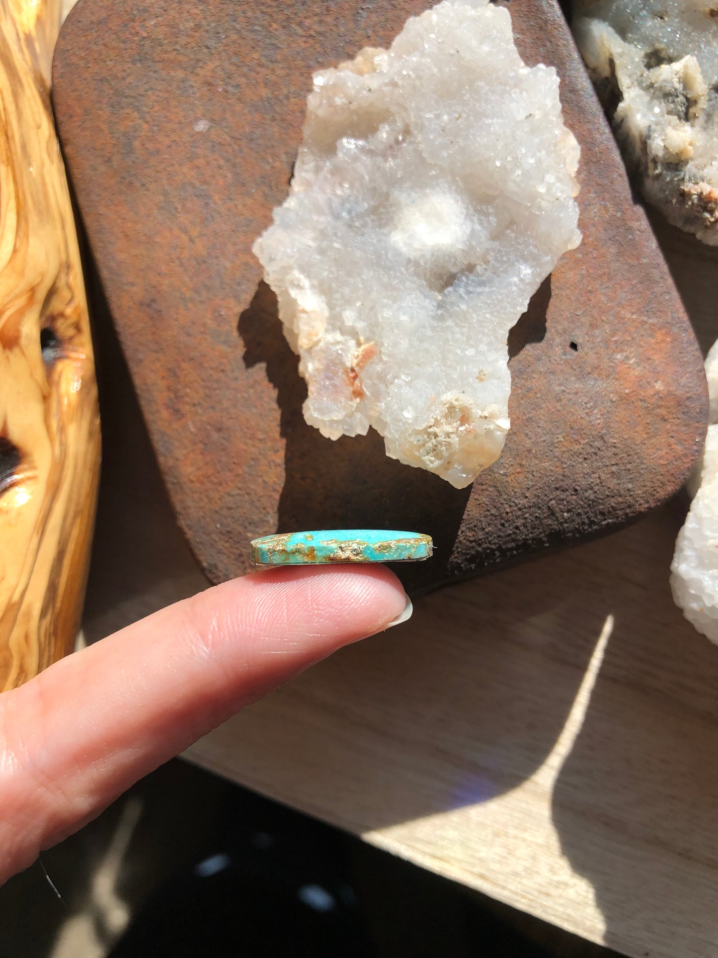 Natural Turquoise Cabochon - Silver Fox Mine