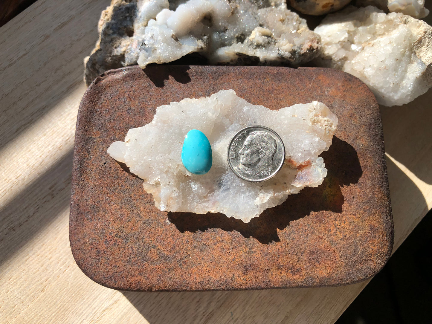 Natural Turquoise Cabochon - Silver Fox Mine