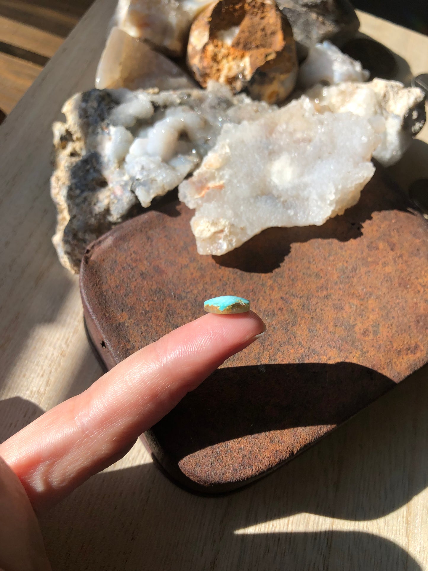 Natural Turquoise Cabochon - Silver Fox Mine