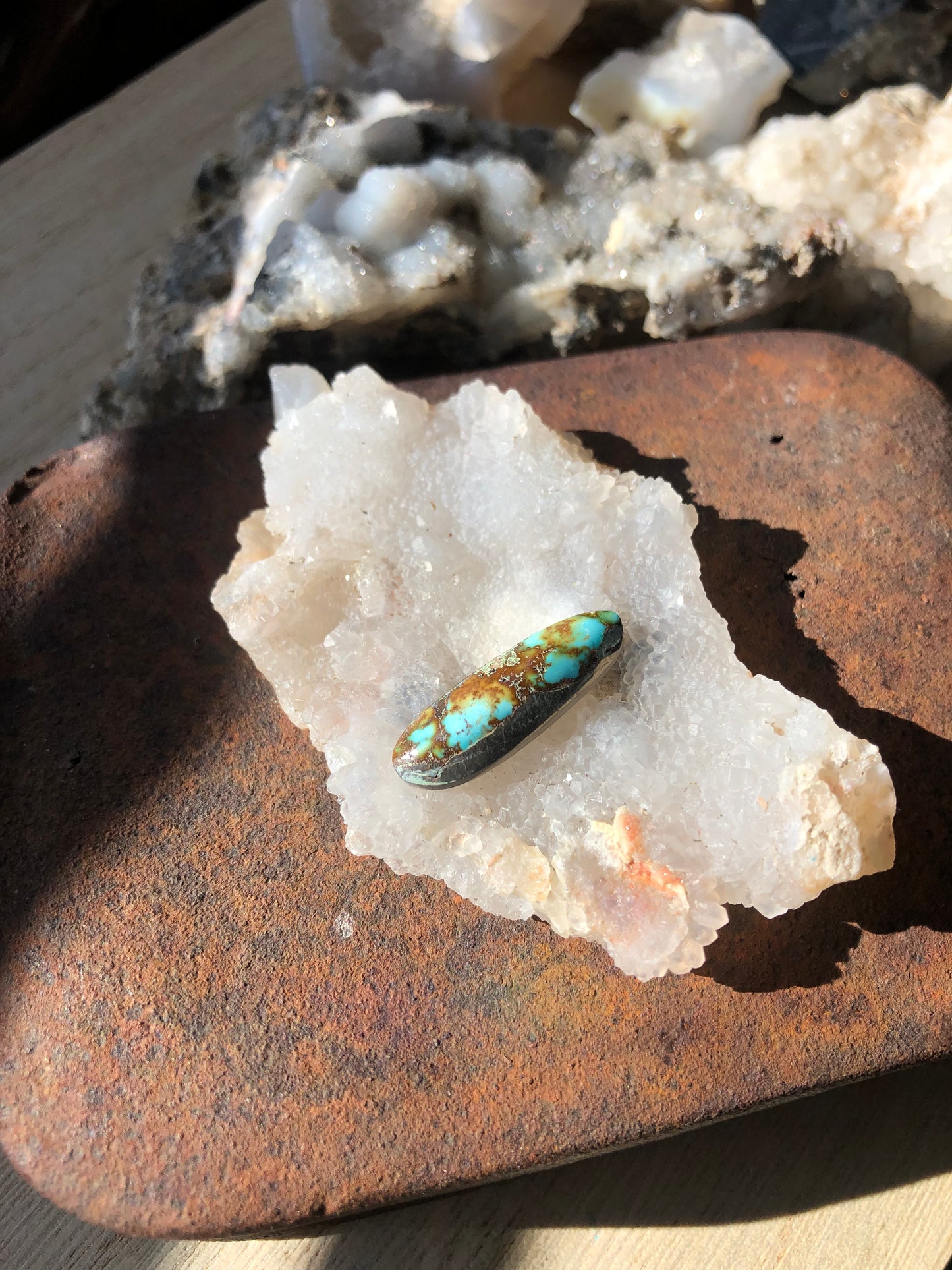 Natural Turquoise Cabochon - Silver Fox Mine