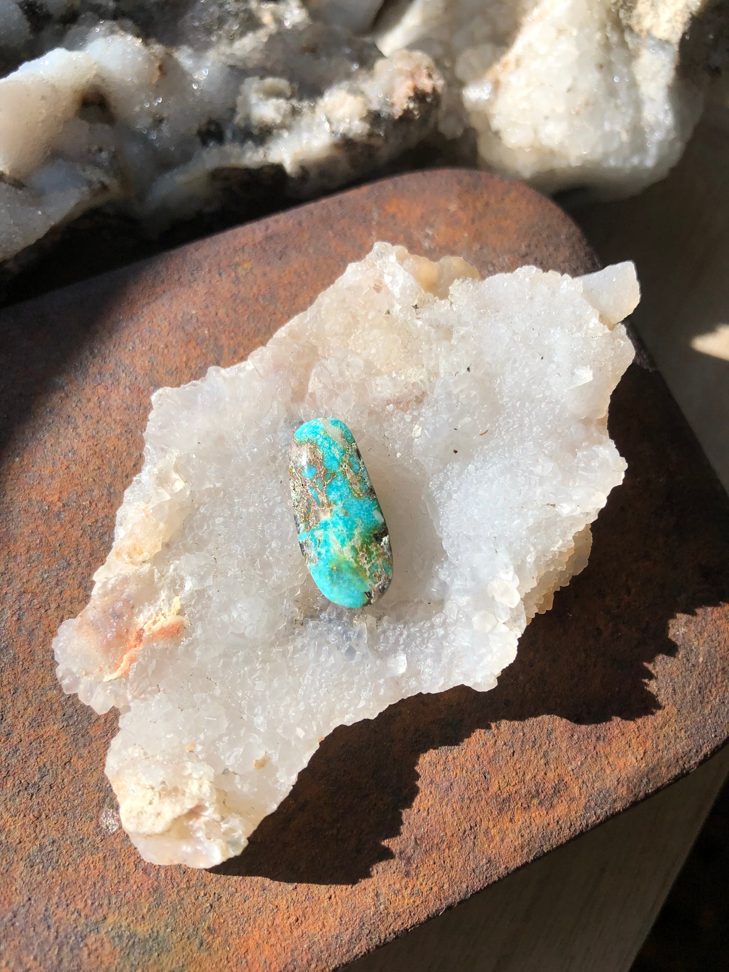 Natural Turquoise Cabochon - Silver Fox Mine