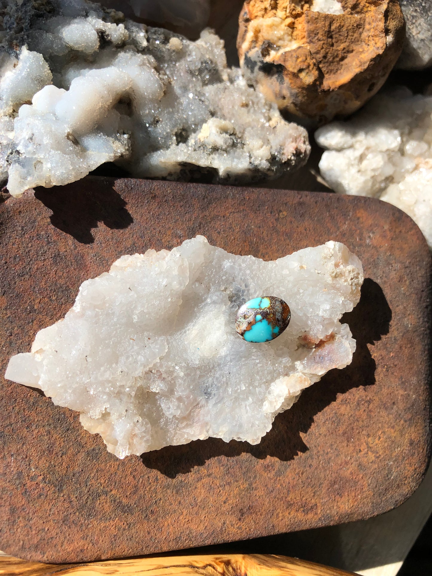 Natural Turquoise Cabochon - Silver Fox Mine