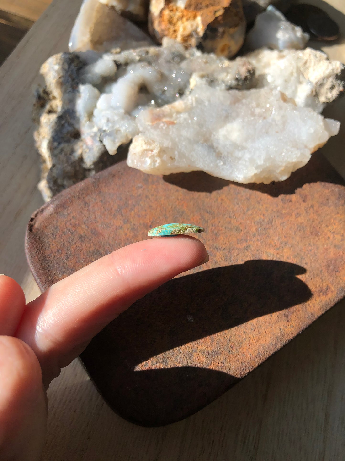 Natural Turquoise Cabochon - Silver Fox Mine