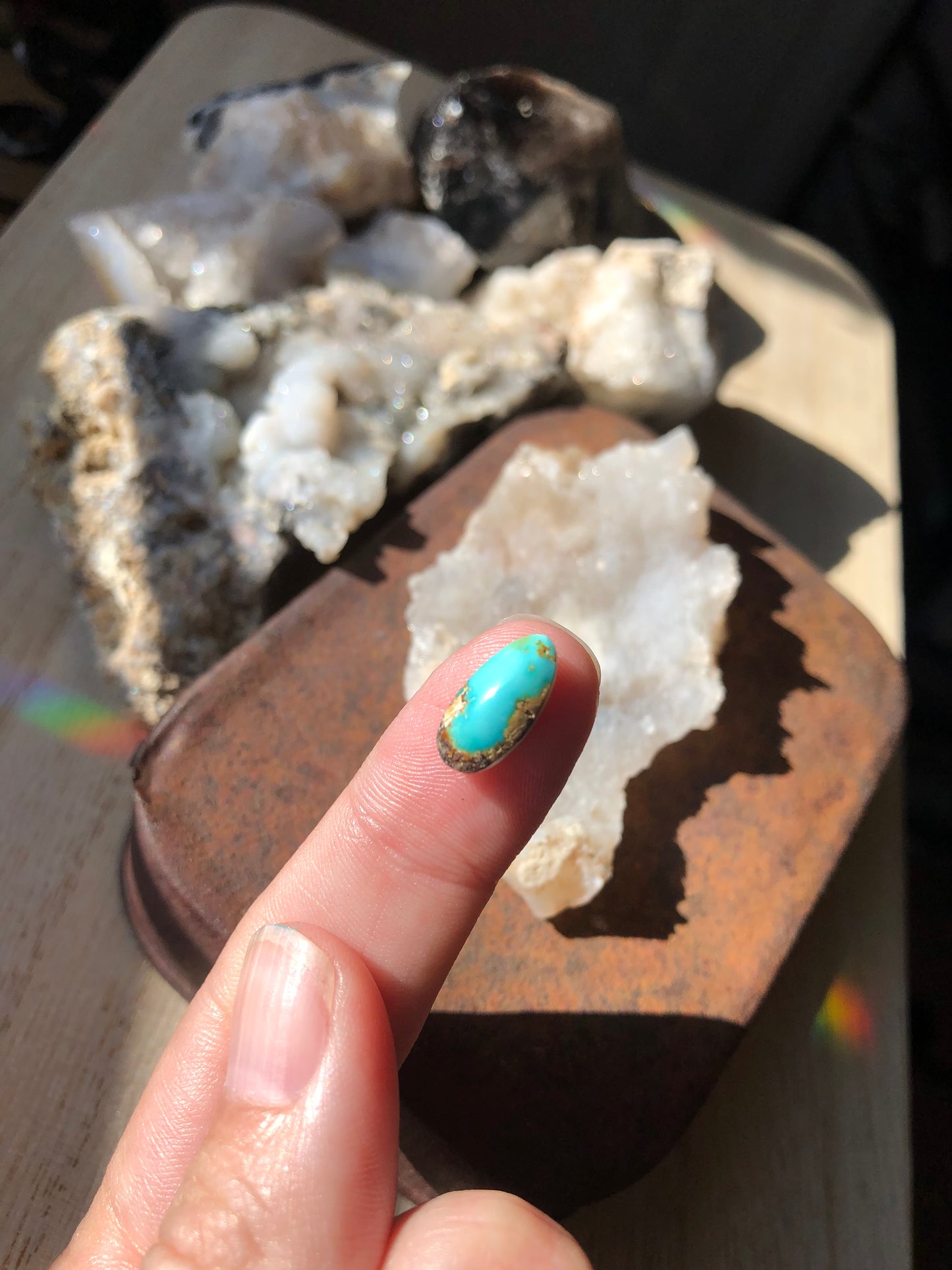 Natural Turquoise Cabochon - Silver Fox Mine