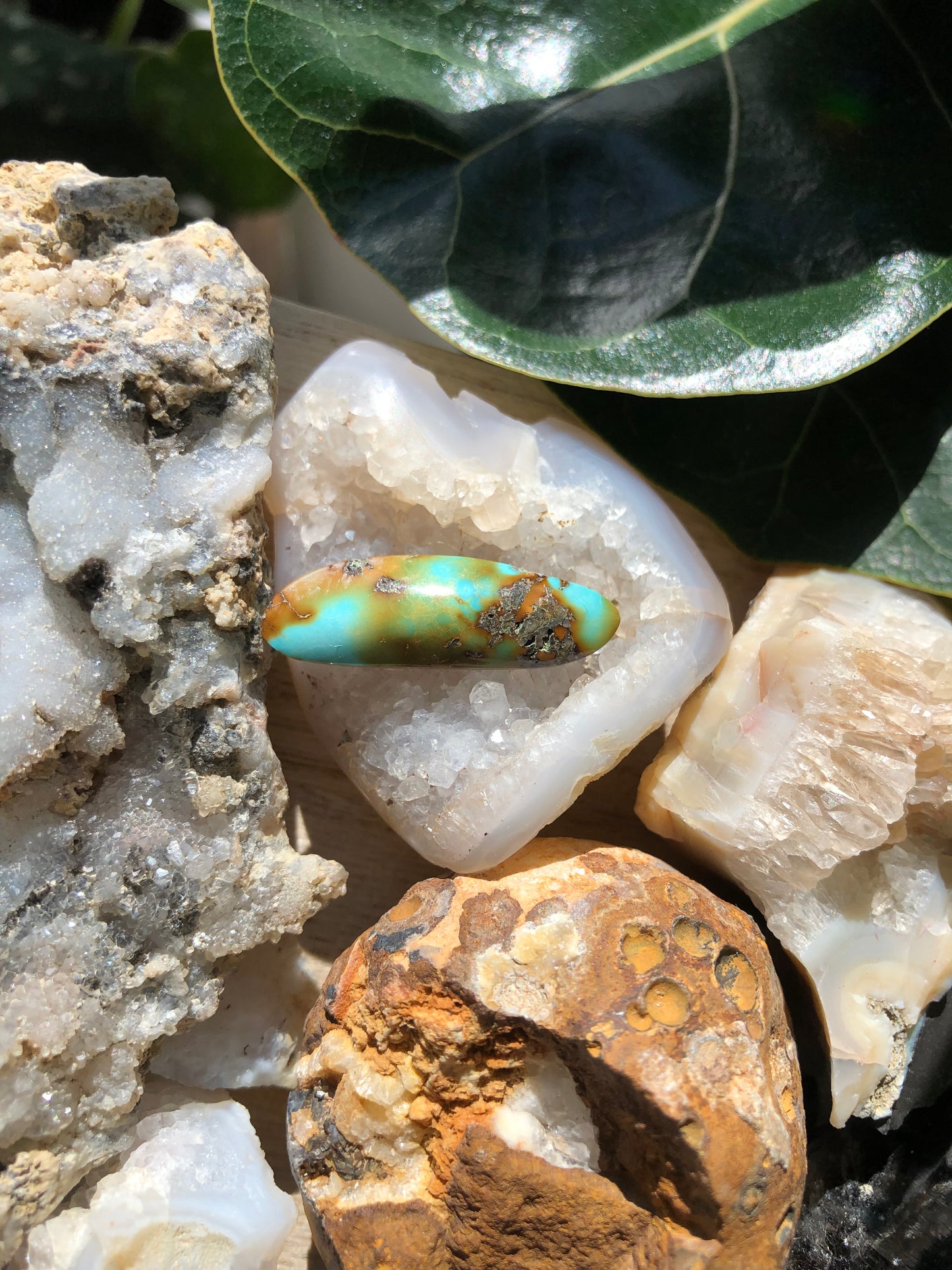 Natural Turquoise Cabochon - Silver Fox Mine