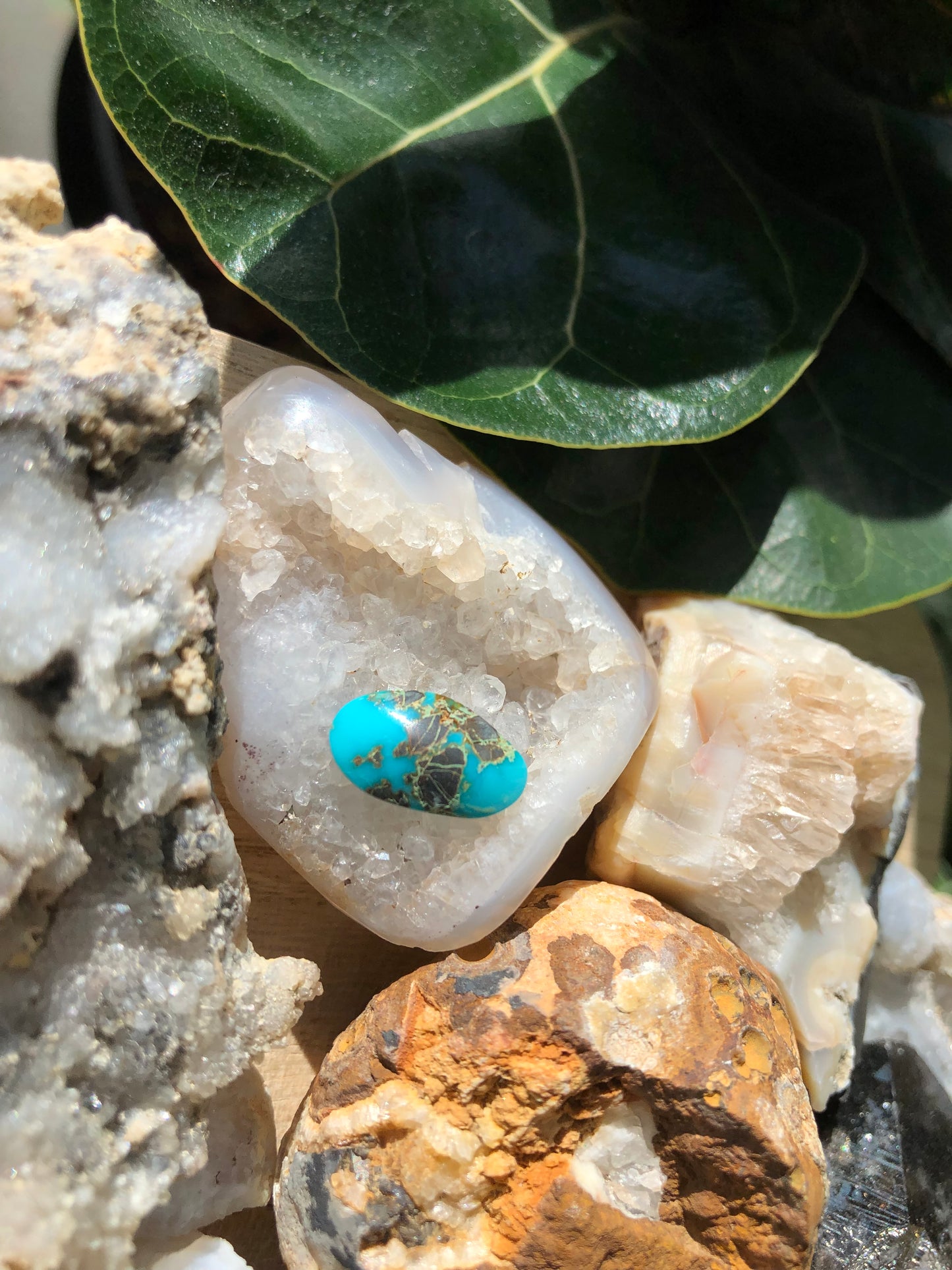 Natural Turquoise Cabochon - Silver Fox Mine