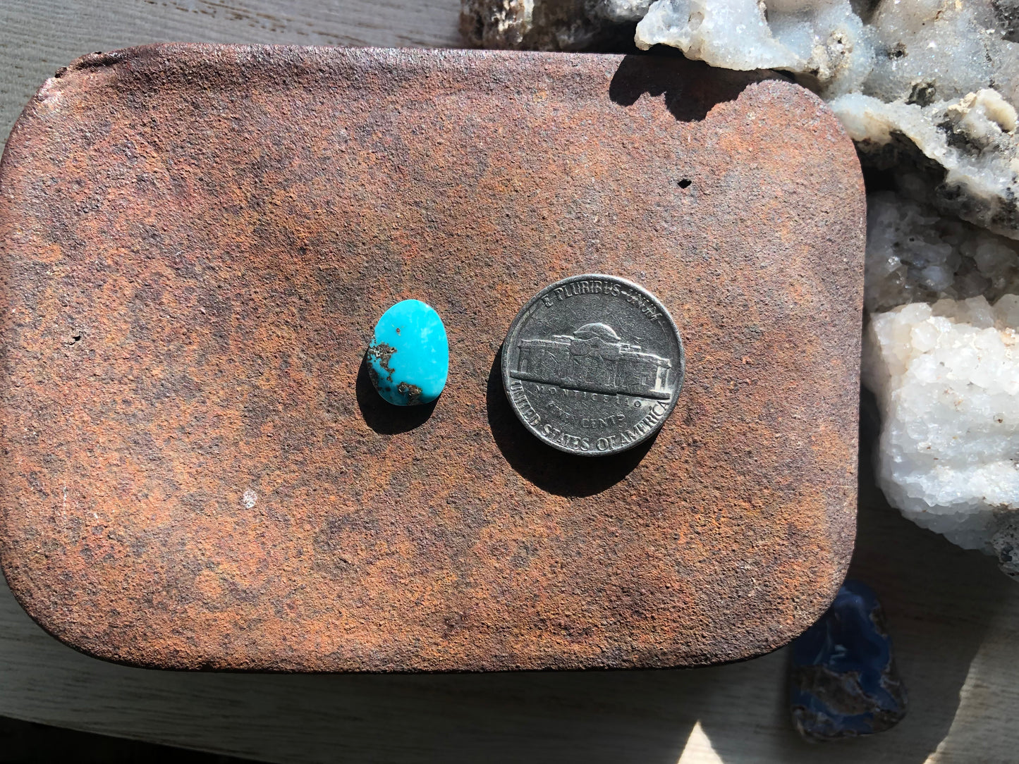 Natural Turquoise Cabochon - Silver Fox Mine