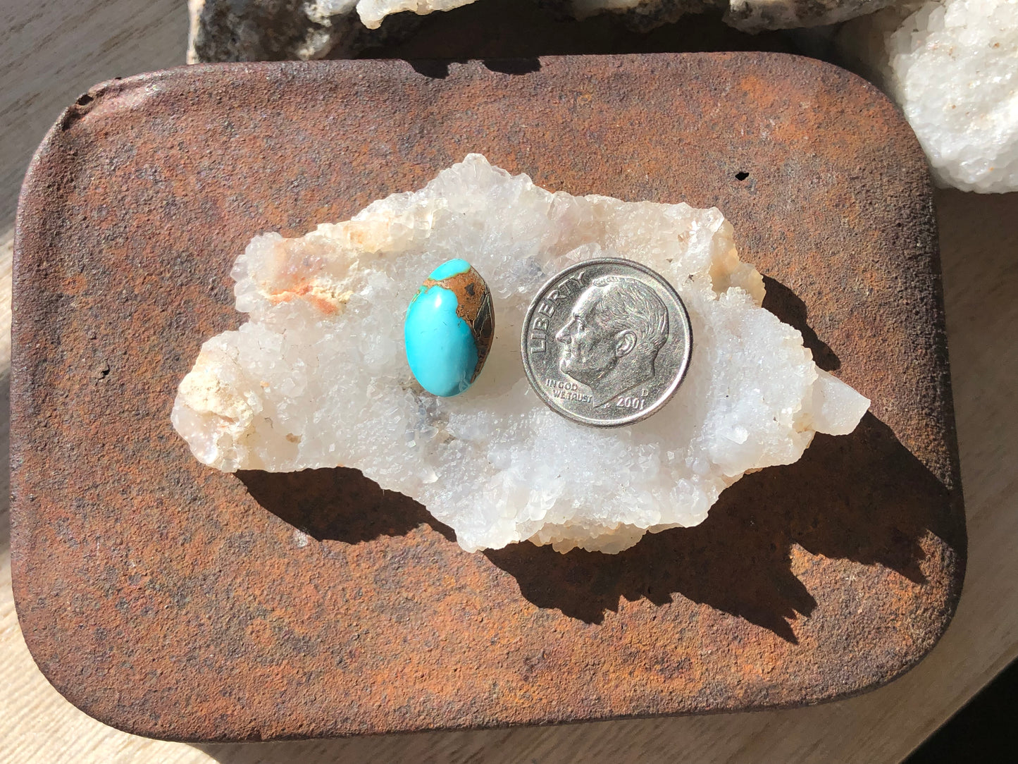 Natural Turquoise Cabochon - Silver Fox Mine