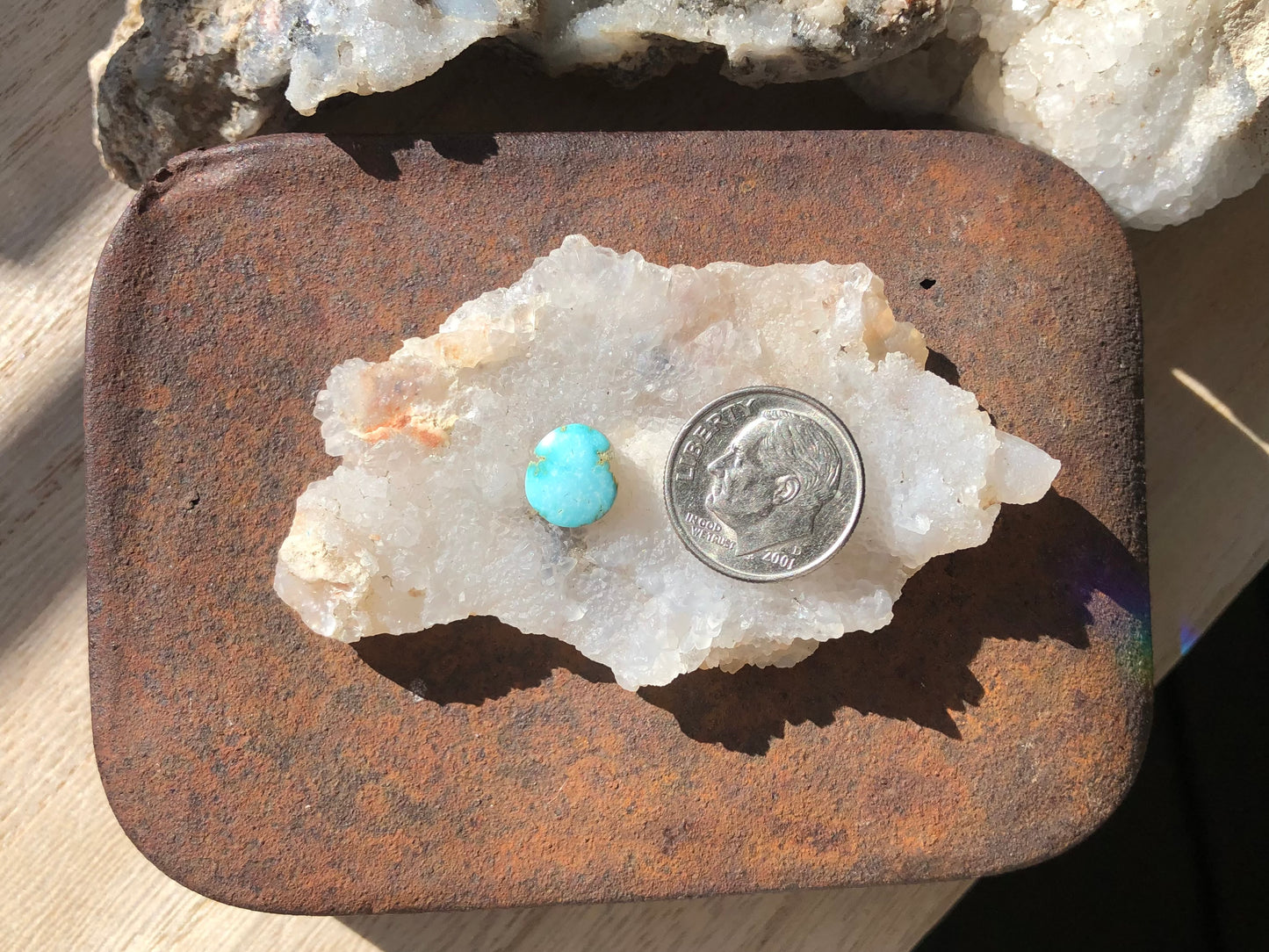 Natural Turquoise Cabochon - Silver Fox Mine