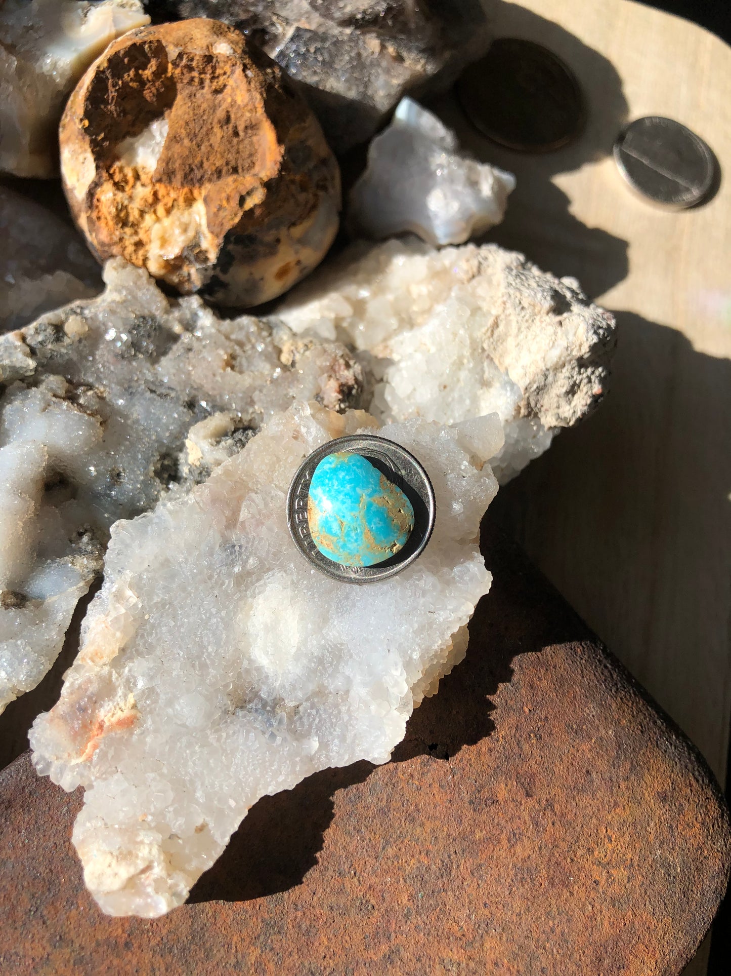 Natural Turquoise Cabochon - Silver Fox Mine