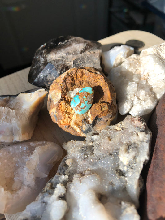 Natural Turquoise Cabochon -Silver Fox Mine
