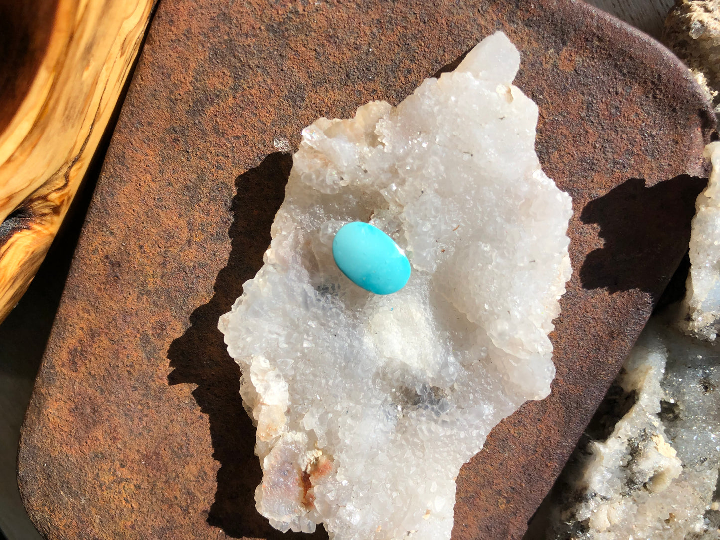 Natural Turquoise Cabochon - Silver Fox Mine