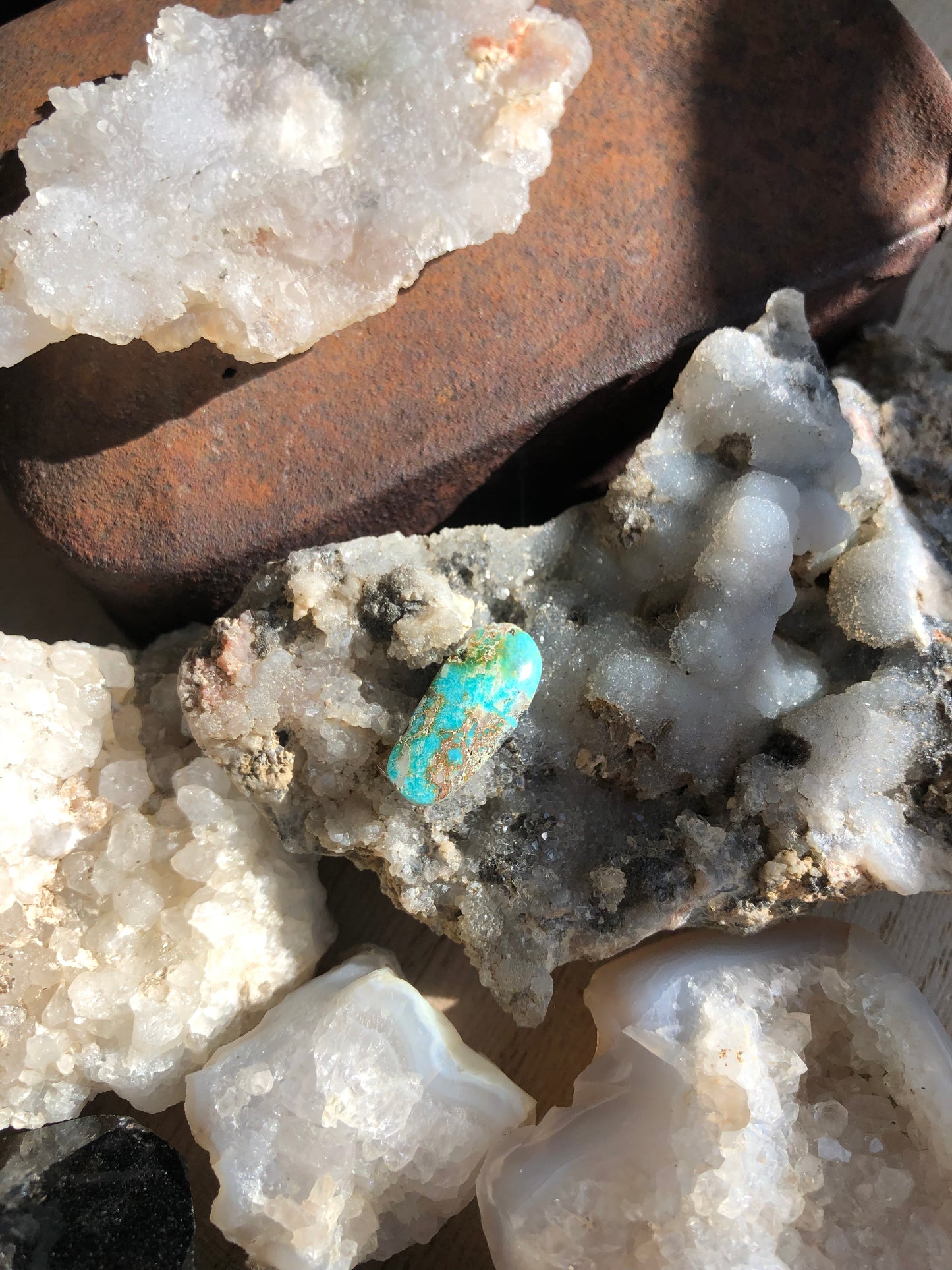 Natural Turquoise Cabochon - Silver Fox Mine