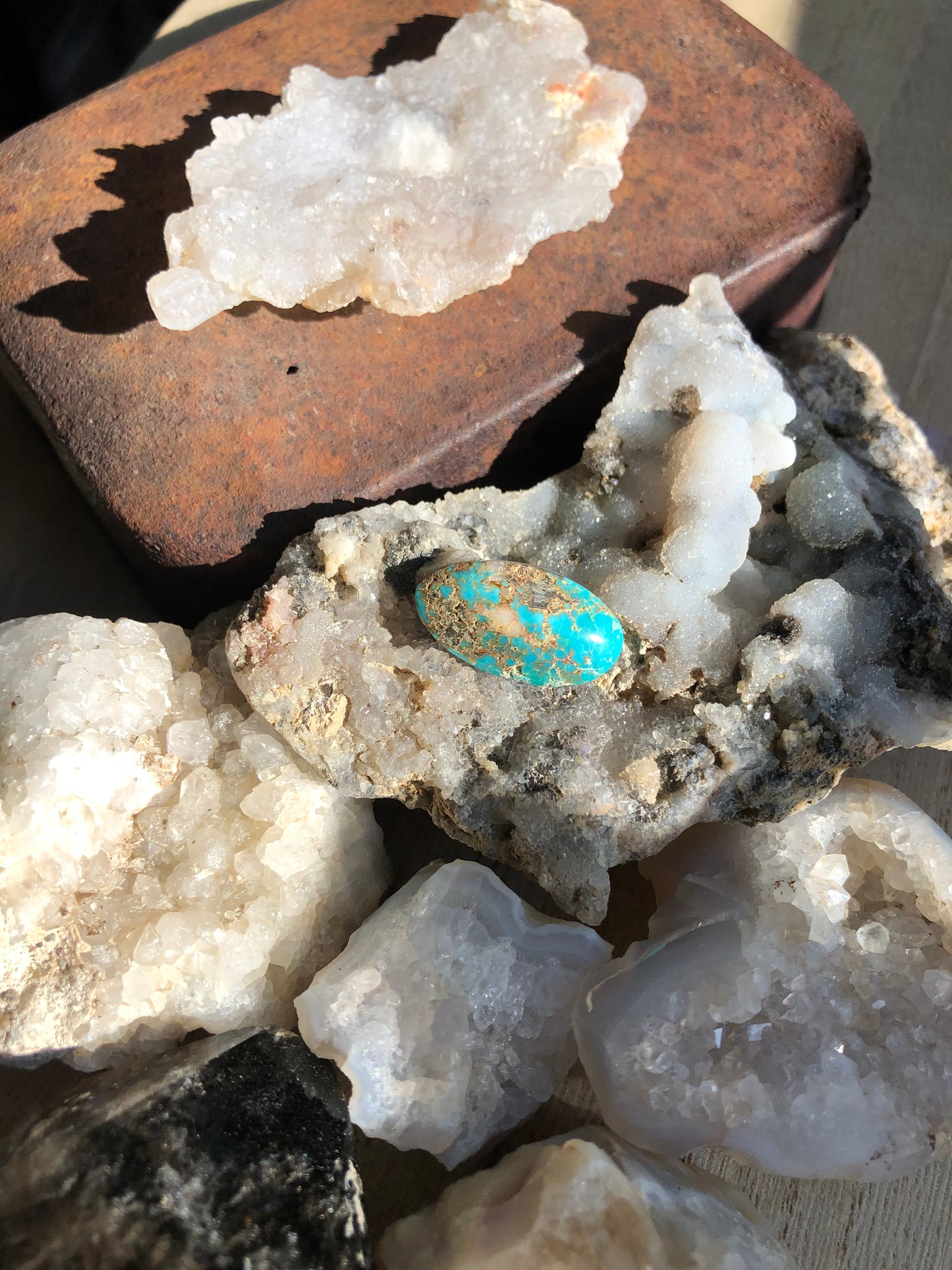 Natural Turquoise Cabochon - Silver Fox Mine