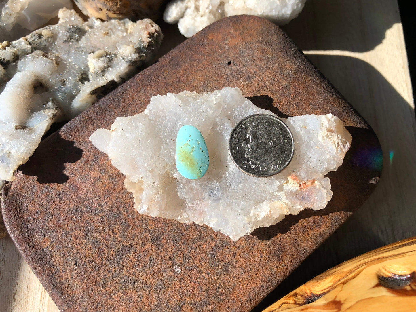 Natural Turquoise Cabochon - Silver Fox Mine