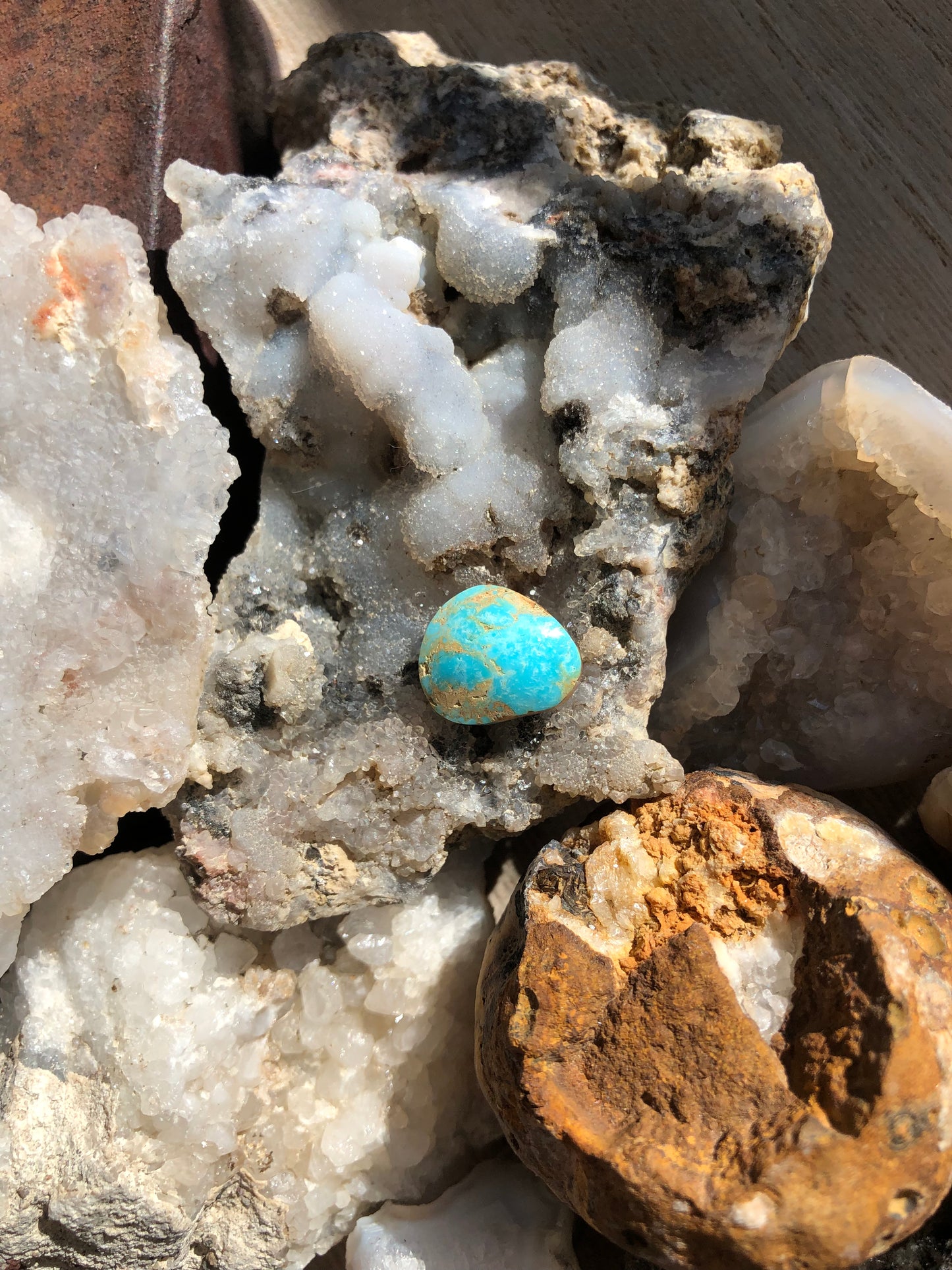 Natural Turquoise Cabochon - Silver Fox Mine