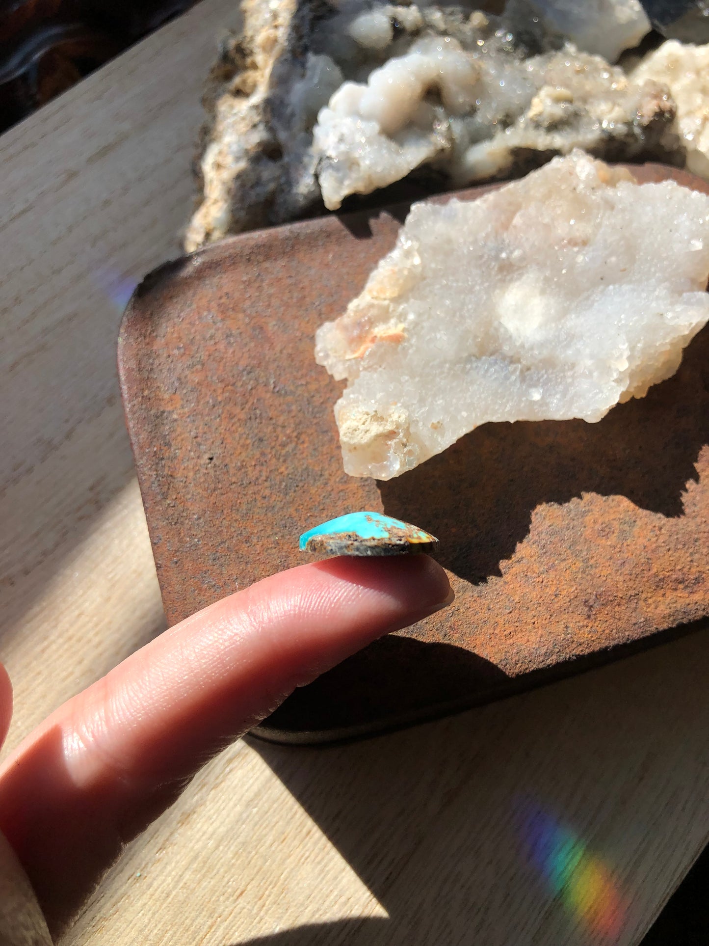 Natural Turquoise Cabochon - Silver Fox Mine