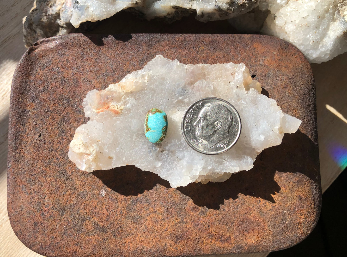 Natural Turquoise Cabochon - Silver Fox Mine