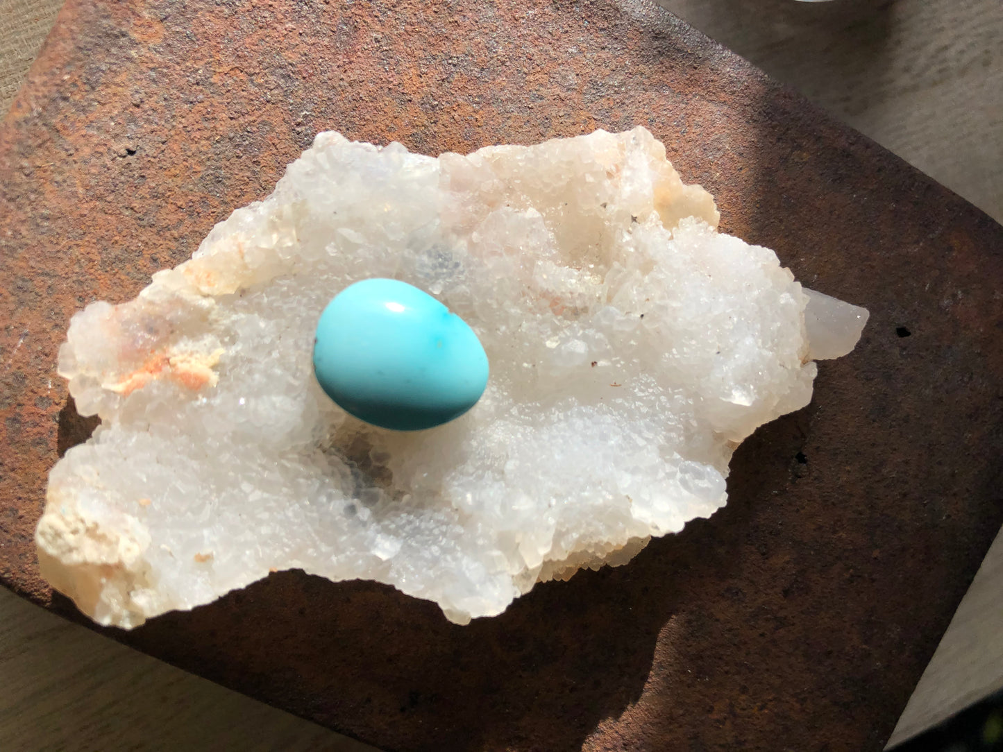 Natural Turquoise Cabochon - Silver Fox Mine