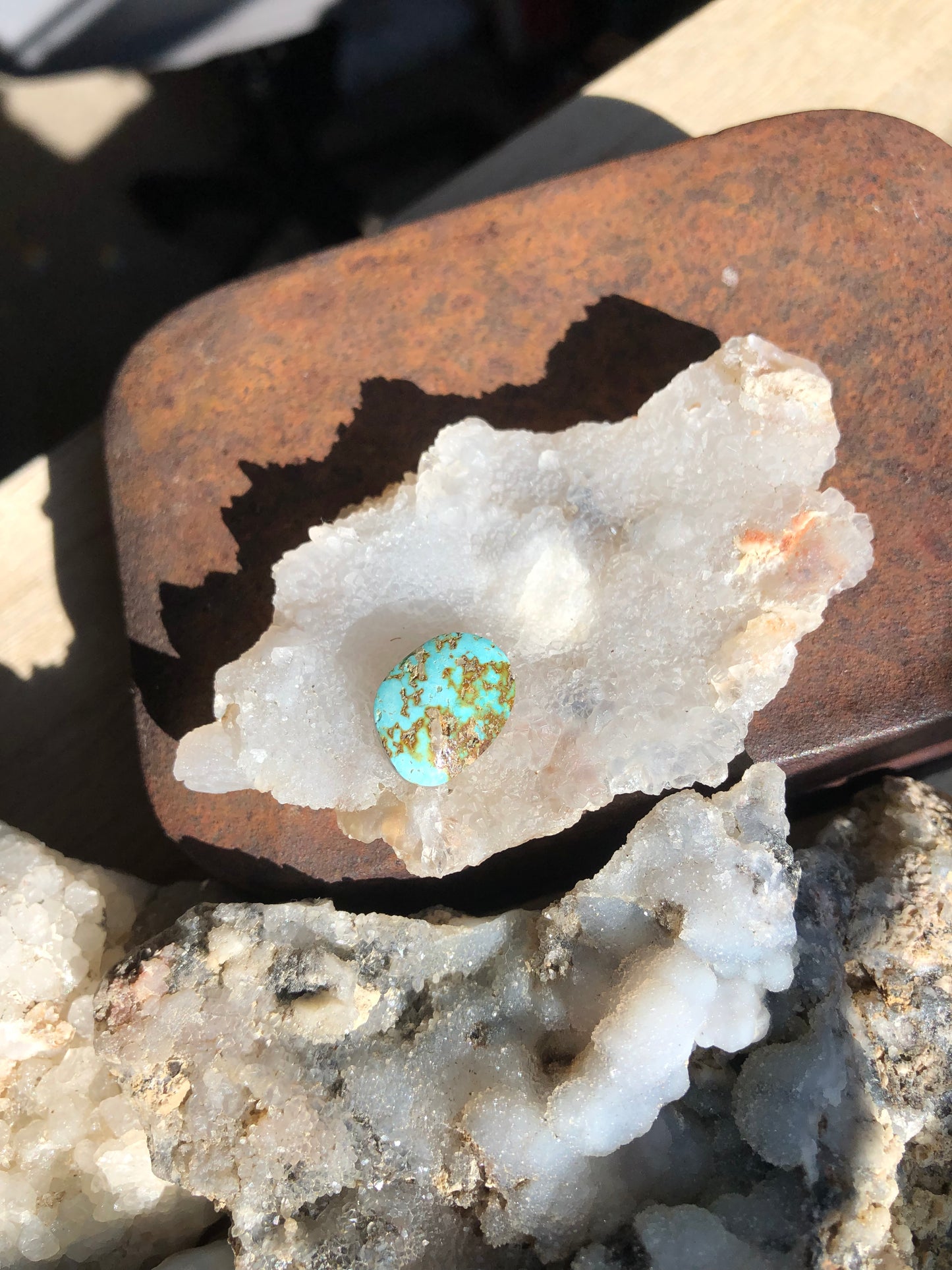 Natural Turquoise Cabochon - Silver Fox Mine