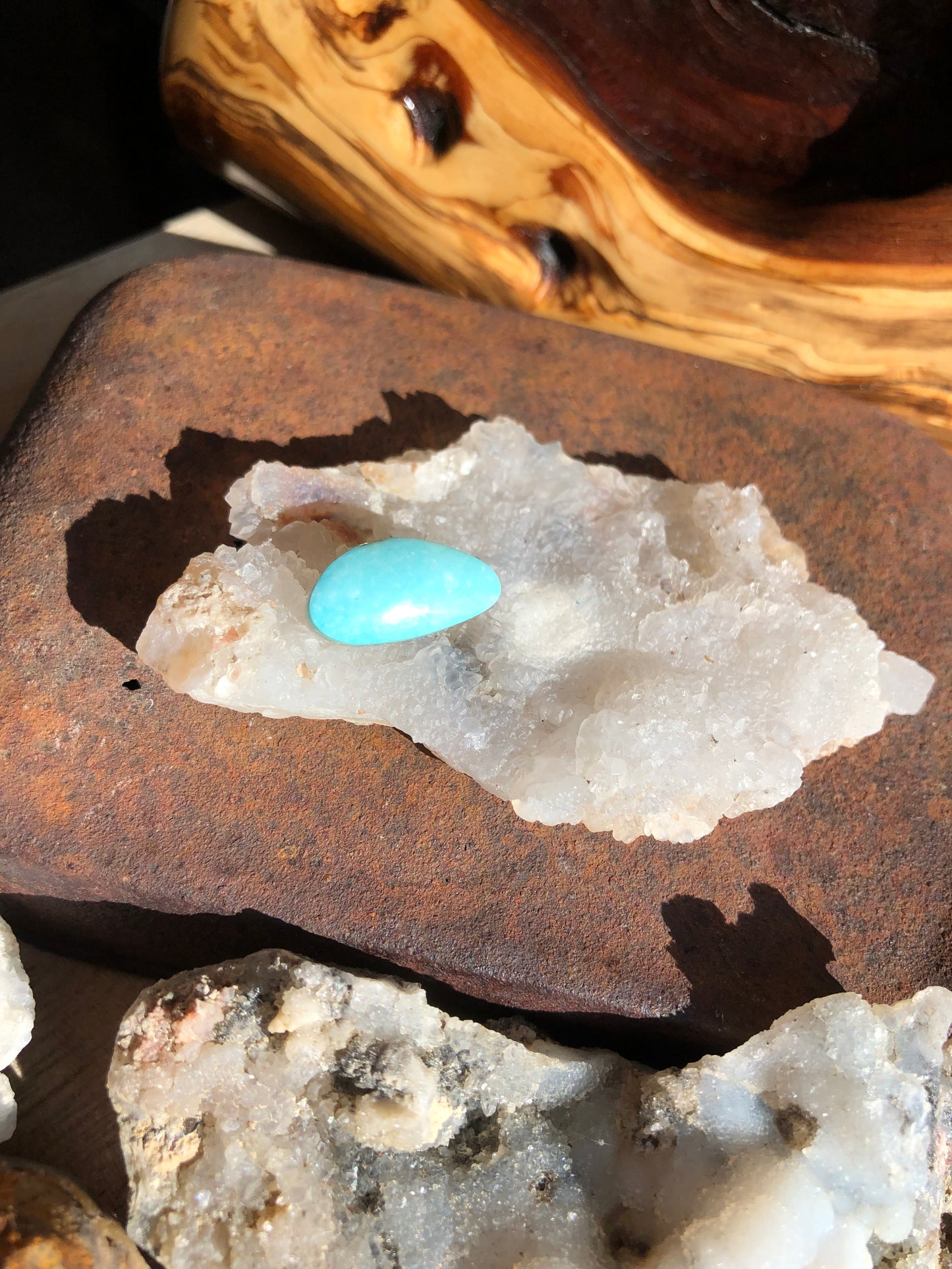 Natural Turquoise Cabochon - Silver Fox Mine