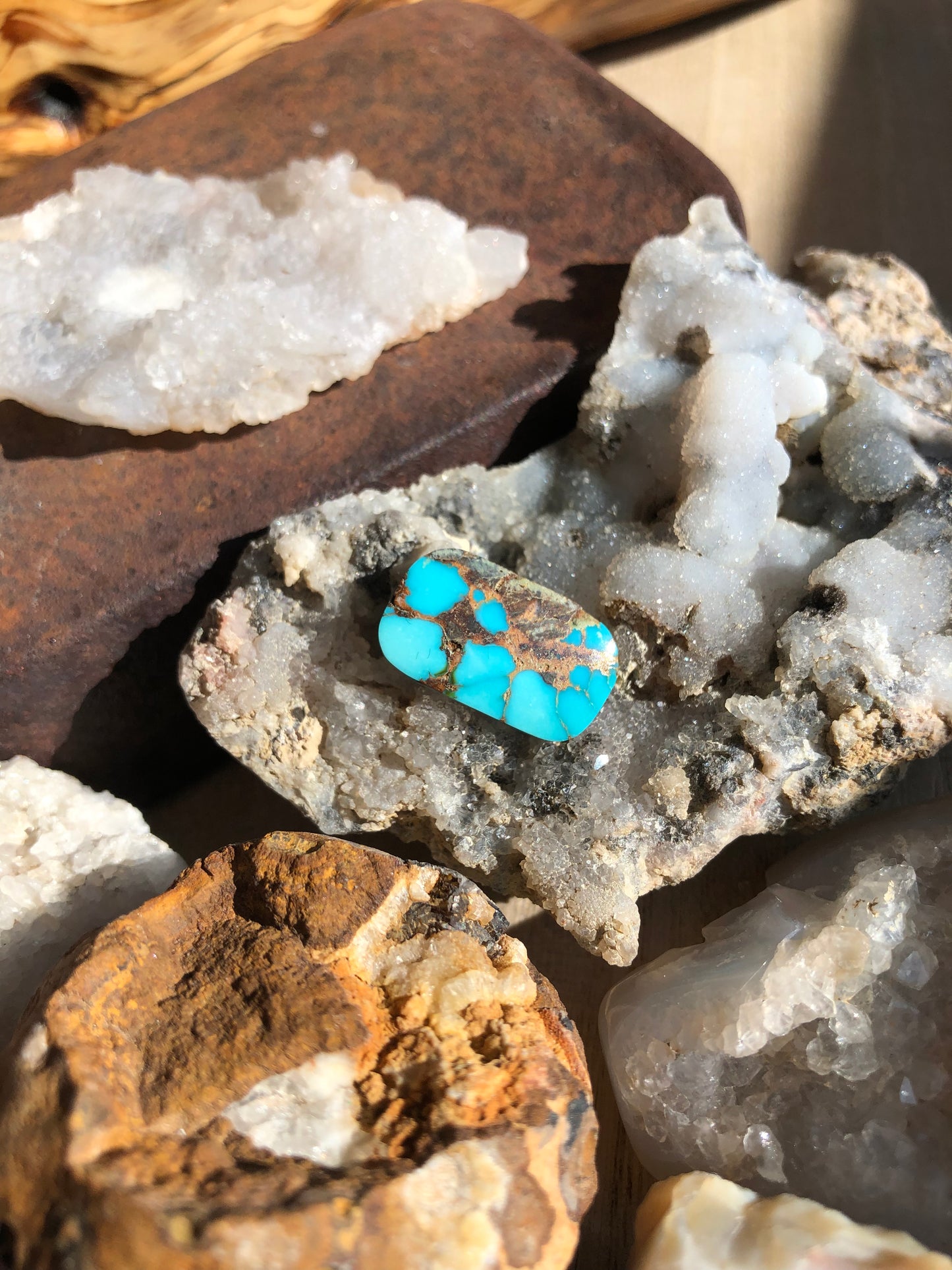 Natural Turquoise Cabochon - Silver Fox Mine