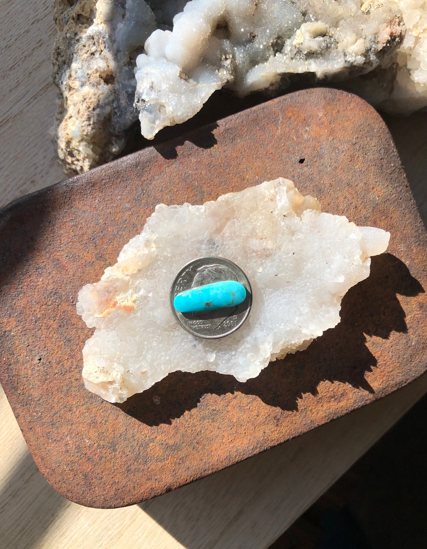 Natural Turquoise Cabochon - Silver Fox Mine