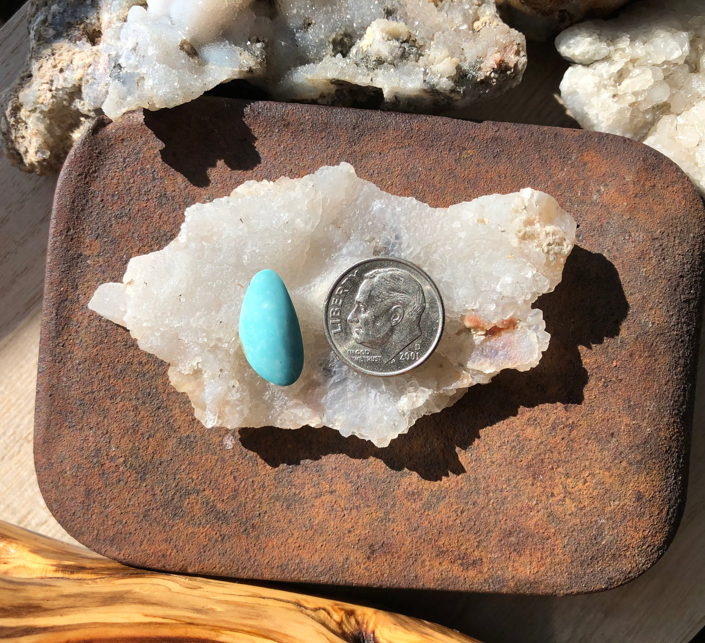 Natural Turquoise Cabochon - Silver Fox Mine