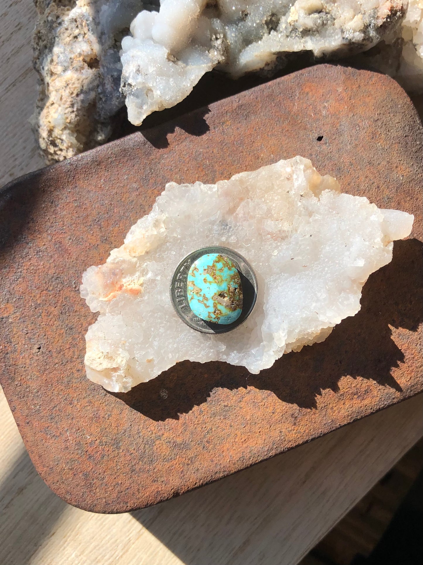 Natural Turquoise Cabochon - Silver Fox Mine