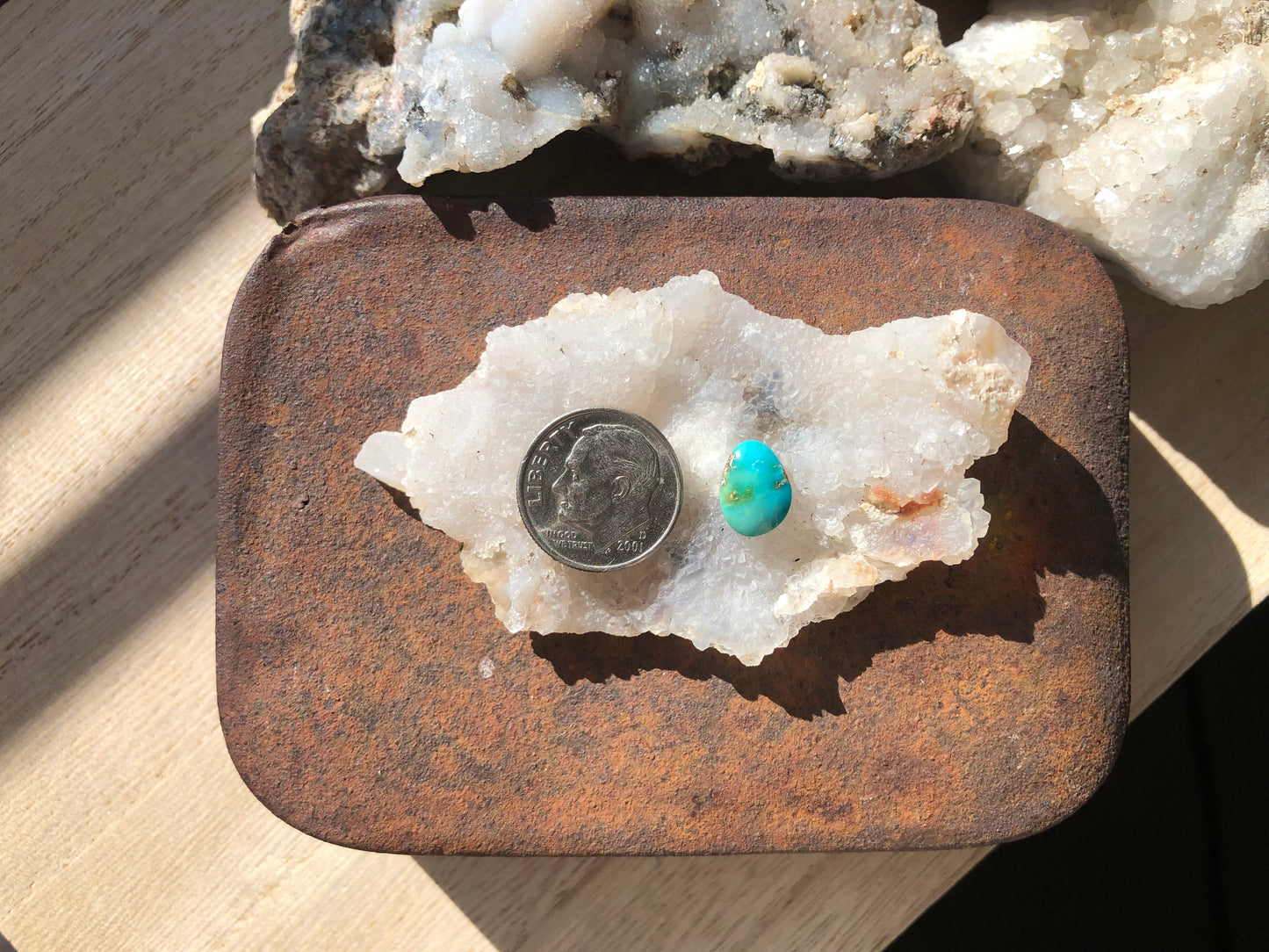 Natural Turquoise Cabochon -Silver Fox Mine