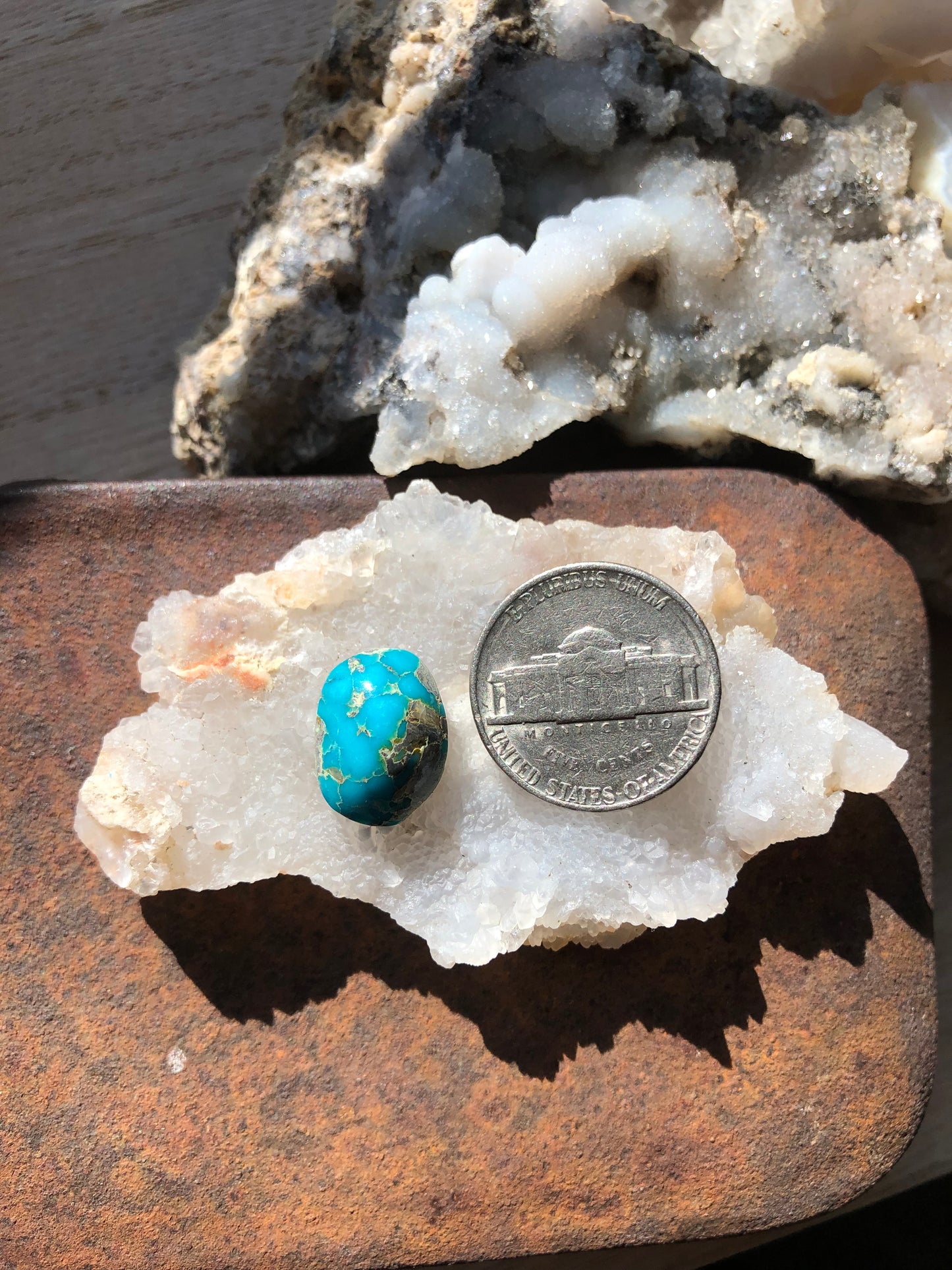 Natural Turquoise Cabochon - Silver Fox Mine