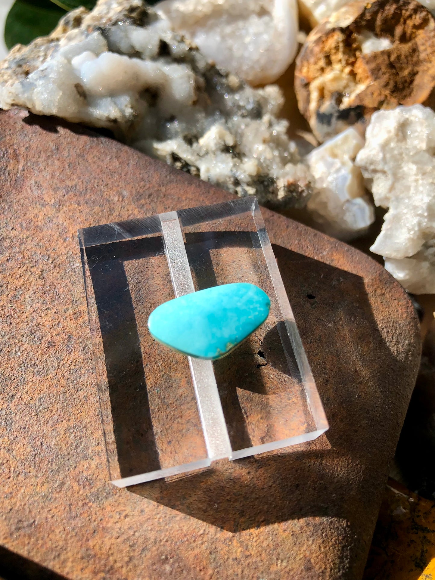 Natural Turquoise Cabochon - Silver Fox Mine