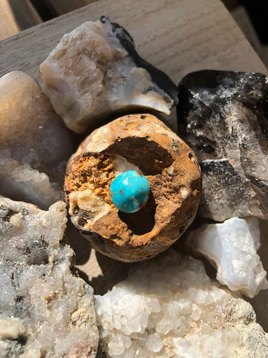 Natural Turquoise Cabochon - Silver Fox Mine