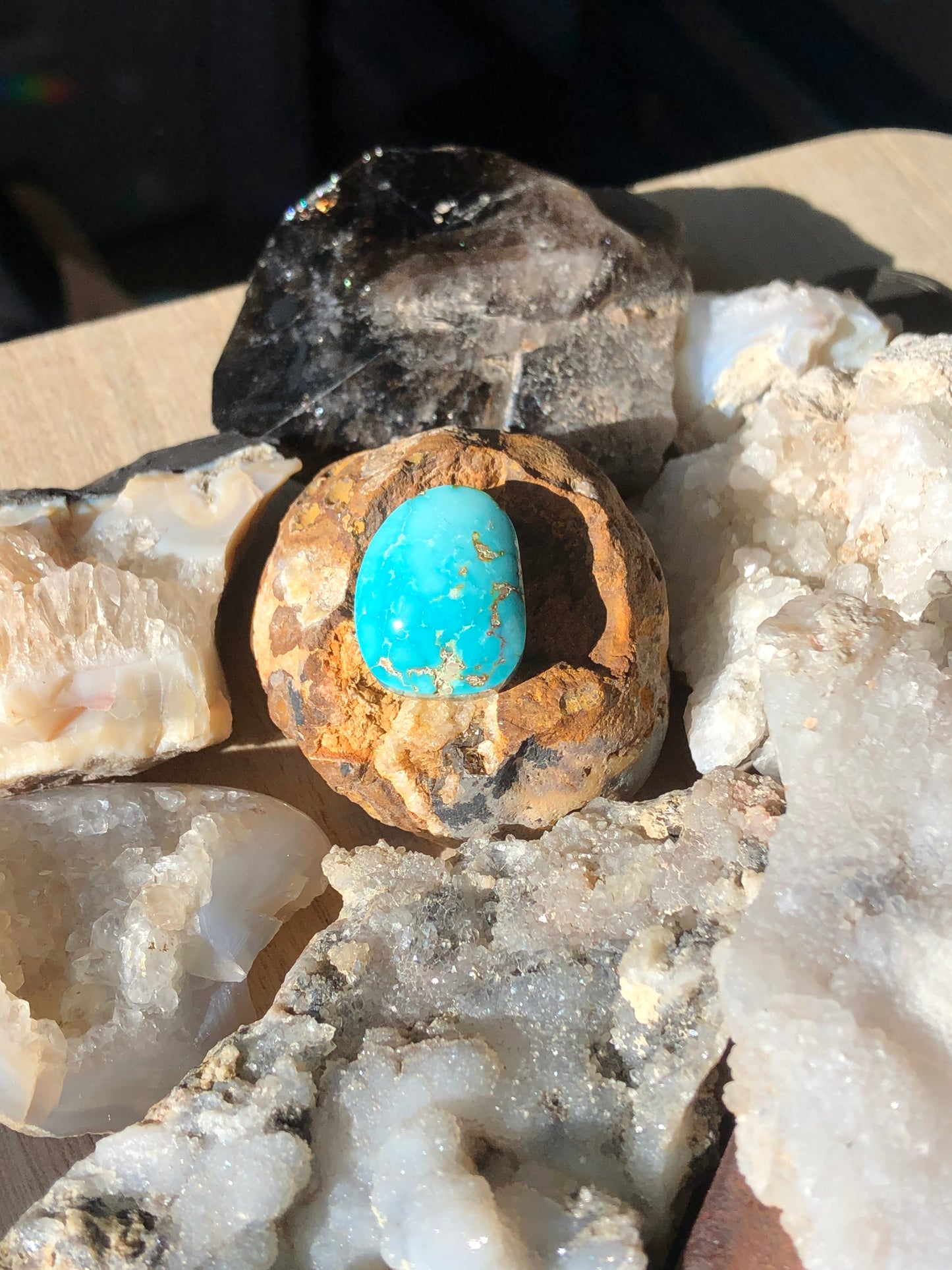 Natural Turquoise Cabochon - Silver Fox Mine