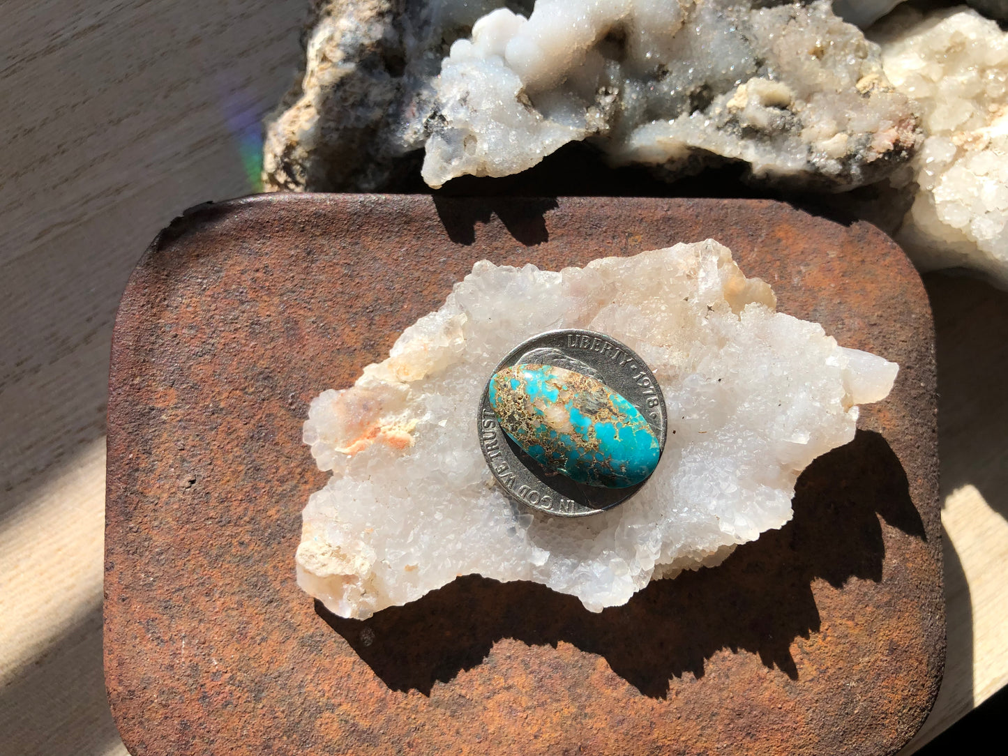 Natural Turquoise Cabochon - Silver Fox Mine