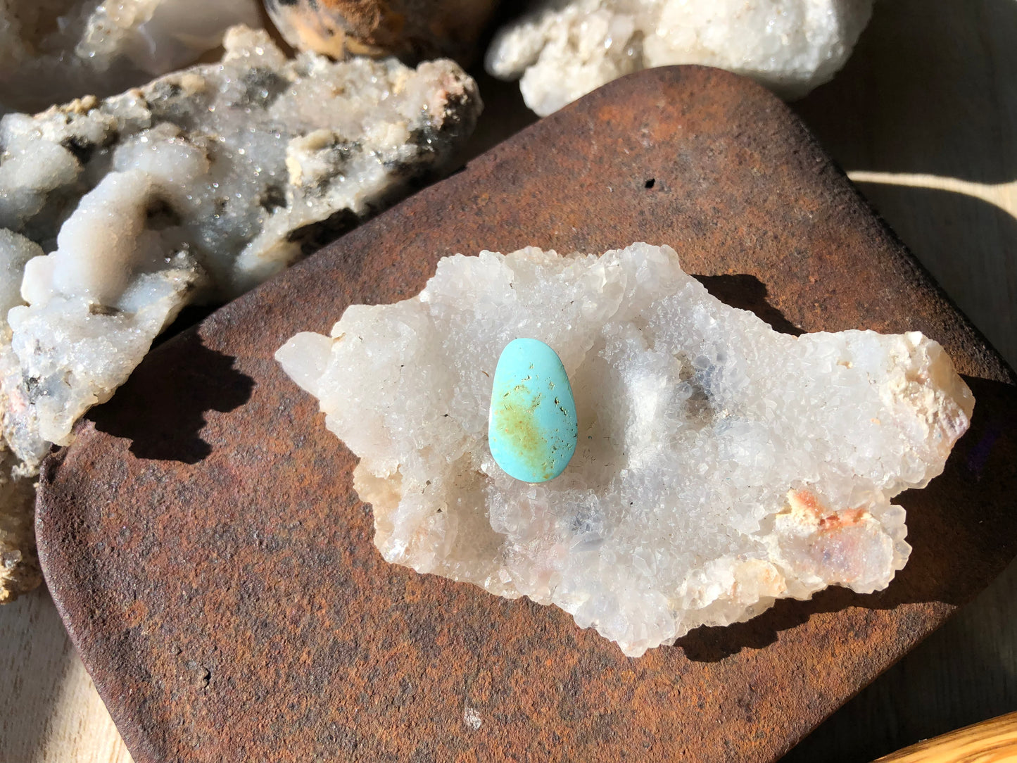 Natural Turquoise Cabochon - Silver Fox Mine