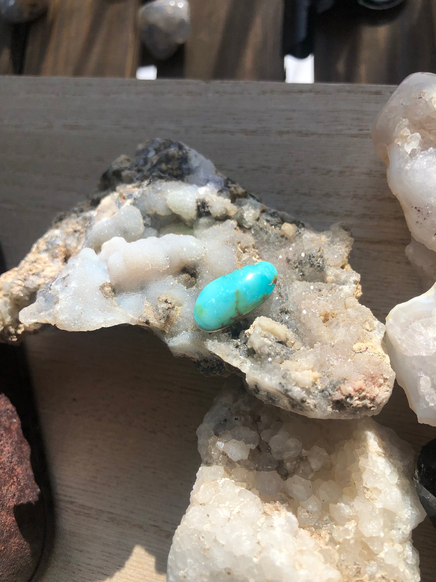 Natural Turquoise Cabochon - Silver Fox Mine