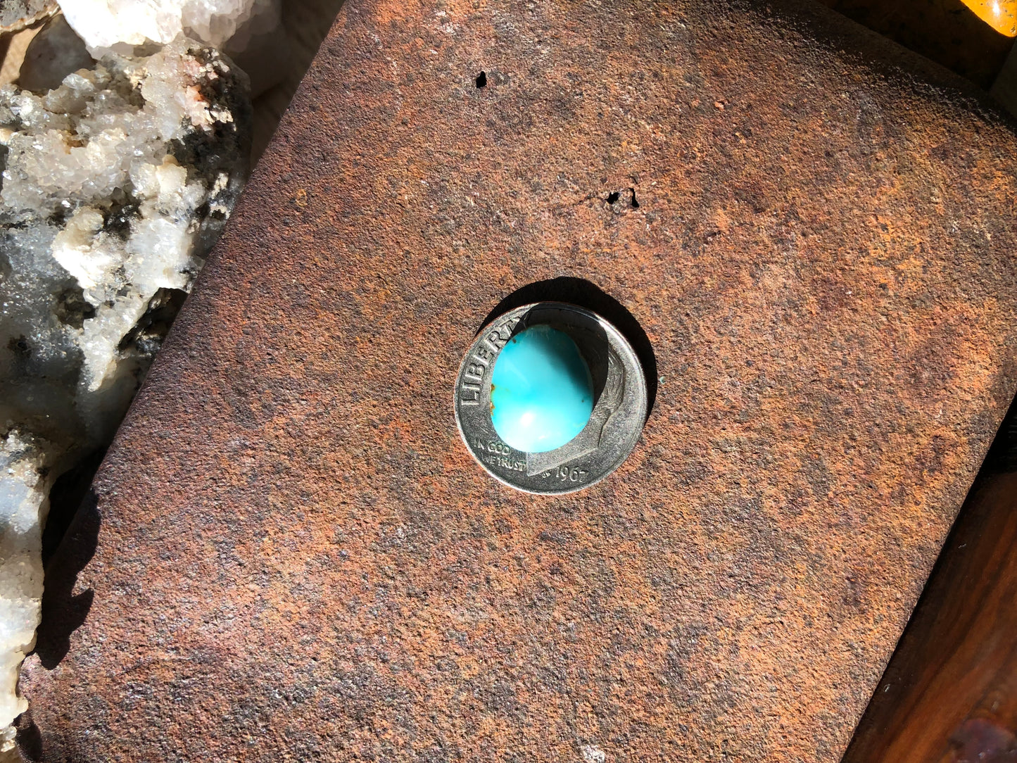 Natural Turquoise Cabochon - Silver Fox Mine