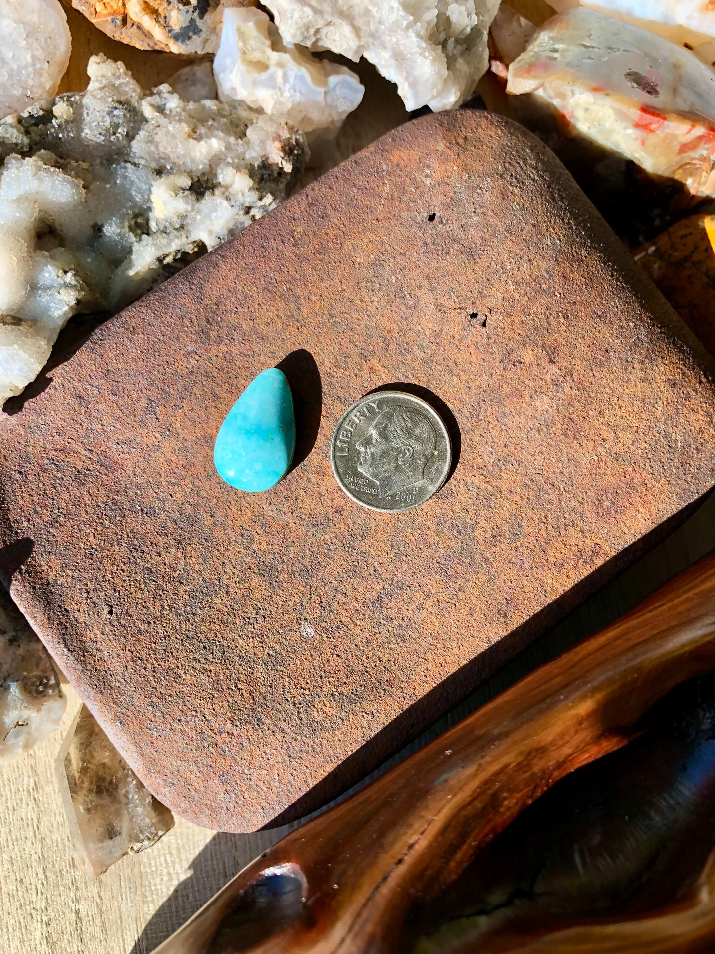 Natural Turquoise Cabochon - Silver Fox Mine