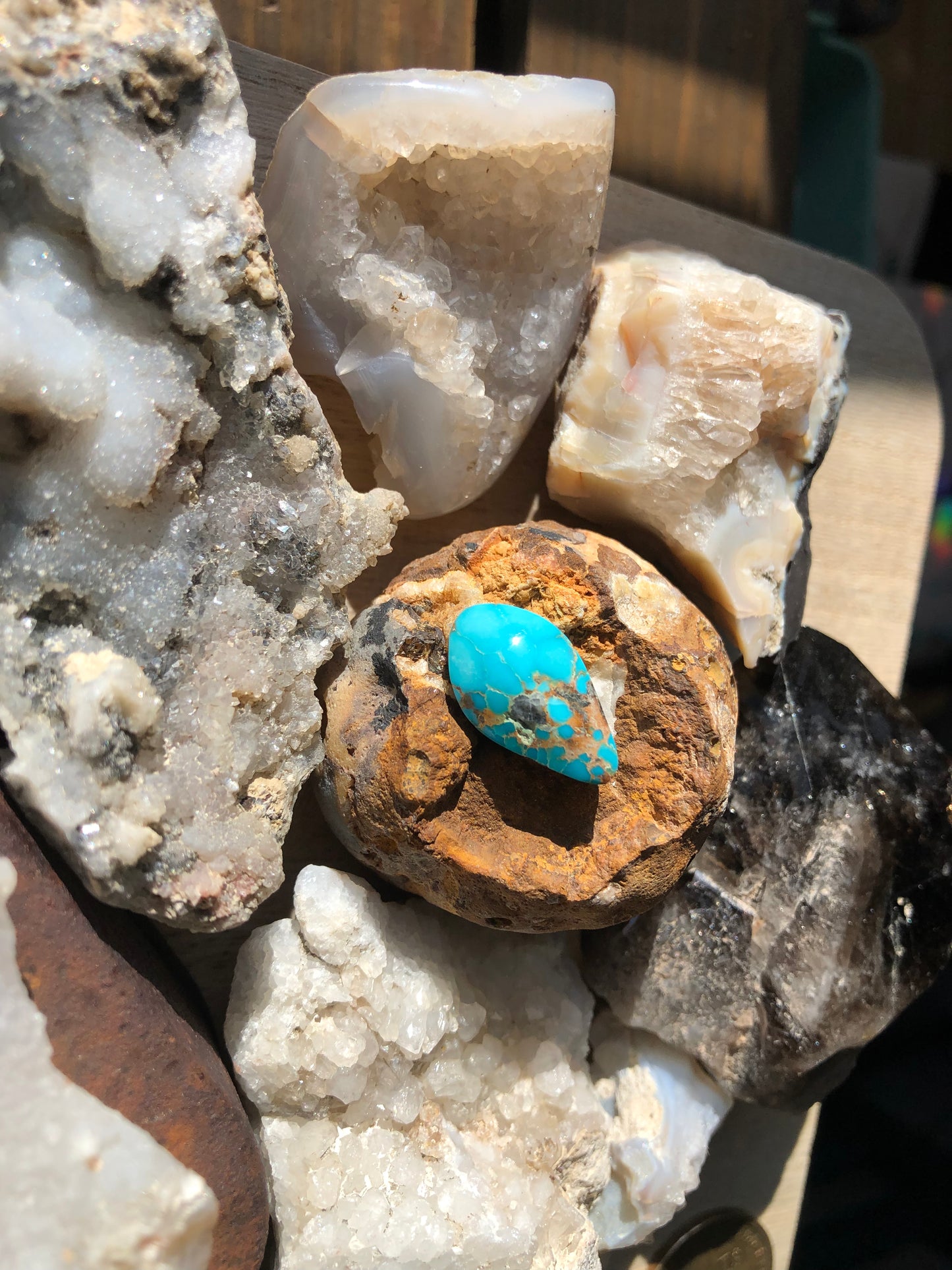 Natural Turquoise Cabochon - Silver Fox Mine