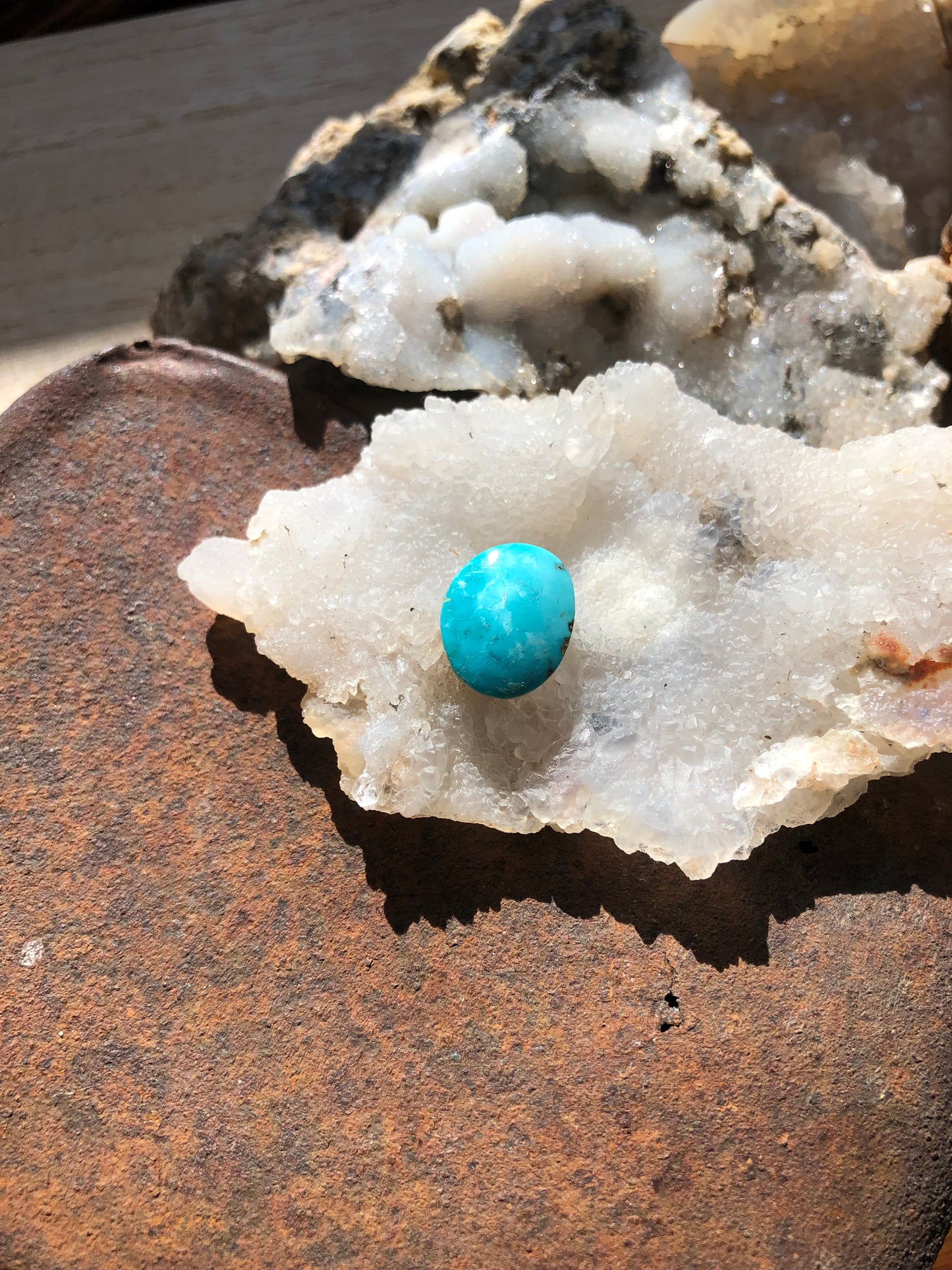 Natural Turquoise Cabochon - Silver Fox Mine