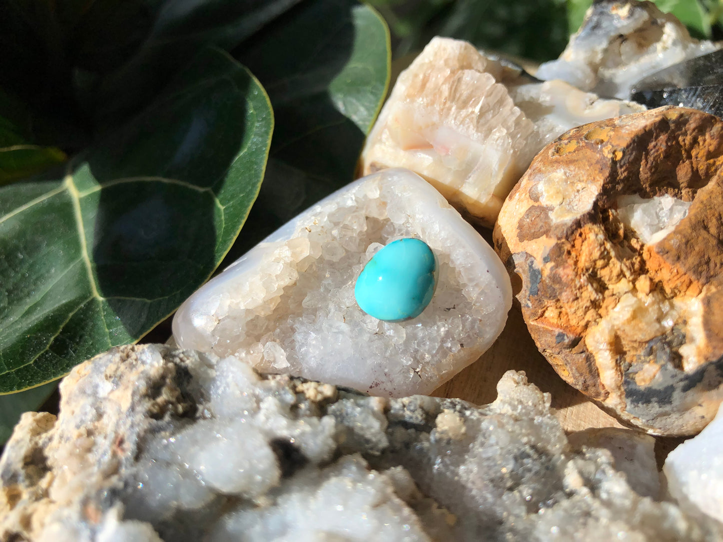 Natural Turquoise Cabochon - Silver Fox Mine